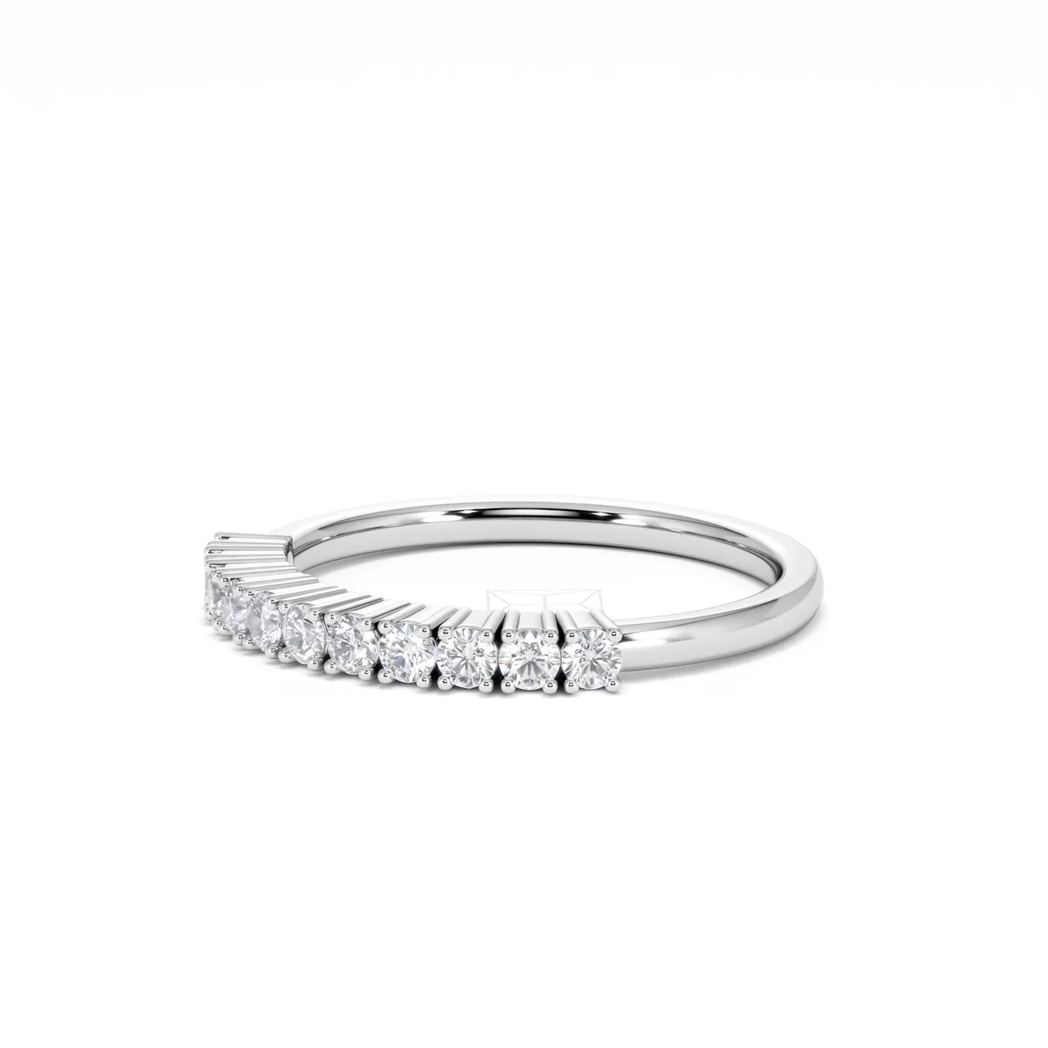 Twilight Lab Diamond 0.30ct H/SI Half Eternity Ring in 925 Silver - Image 78