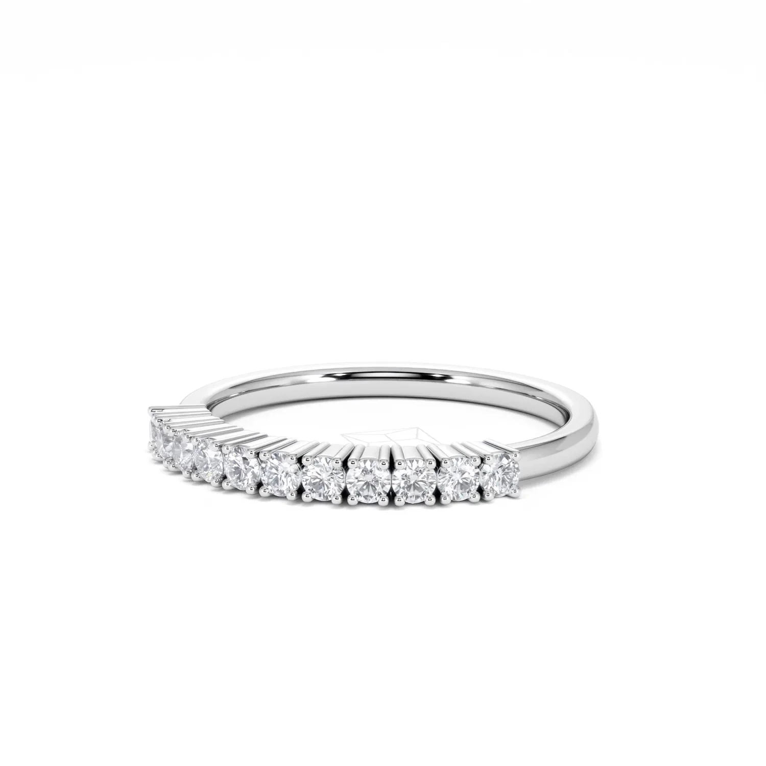 Twilight Lab Diamond 0.30ct H/SI Half Eternity Ring in 925 Silver - Image 82