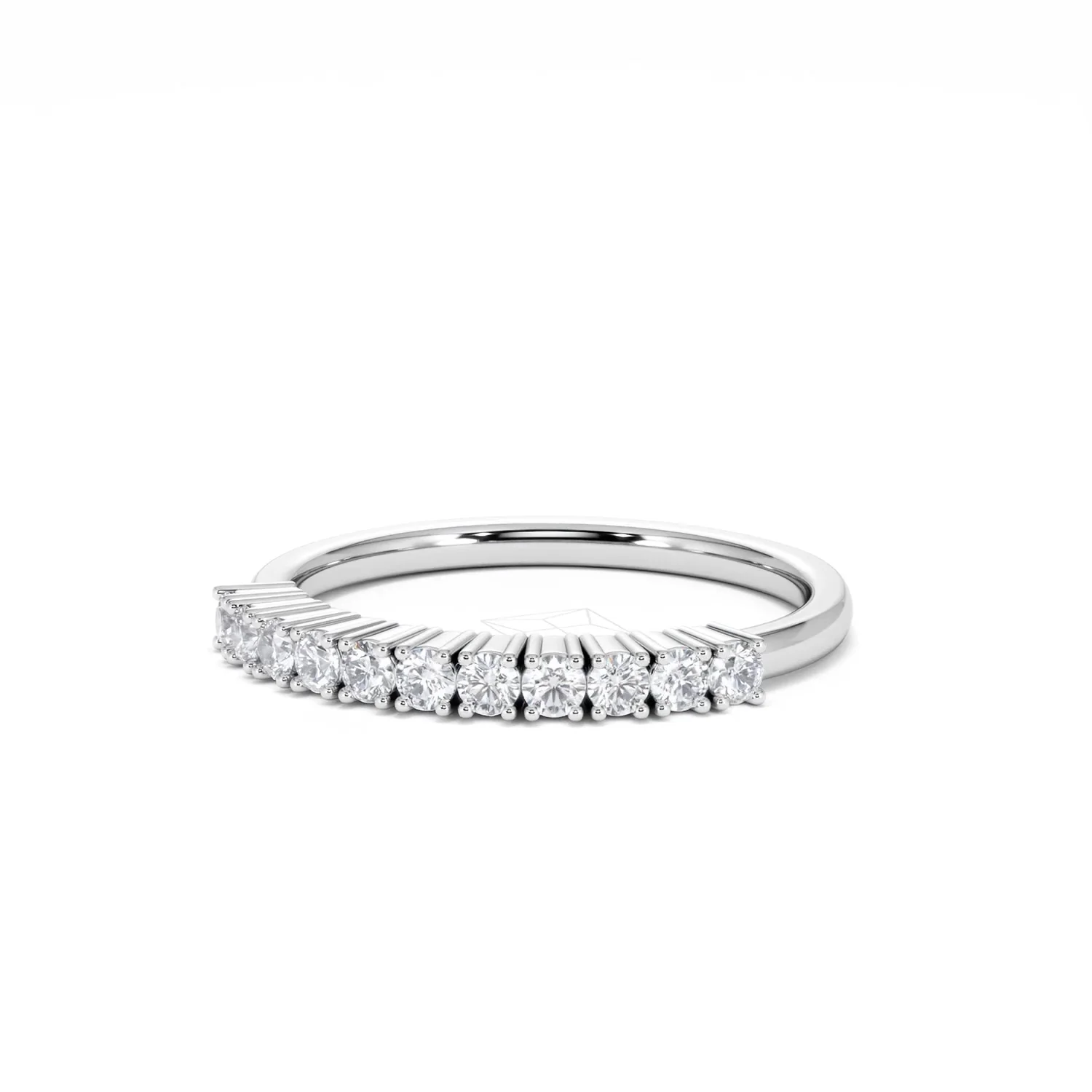 Twilight Lab Diamond 0.30ct H/SI Half Eternity Ring in 925 Silver - Image 83