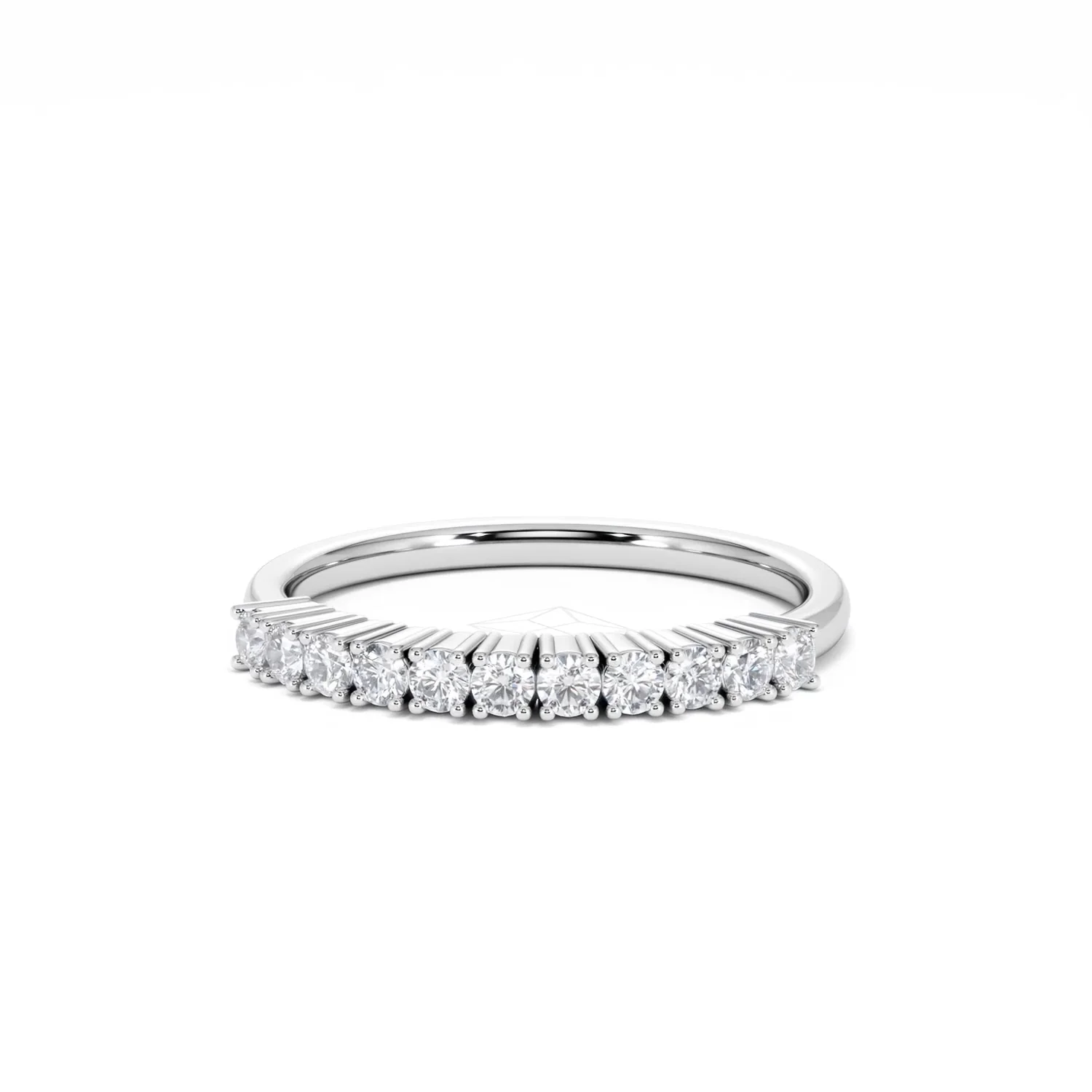 Twilight Lab Diamond 0.30ct H/SI Half Eternity Ring in 925 Silver - Image 86