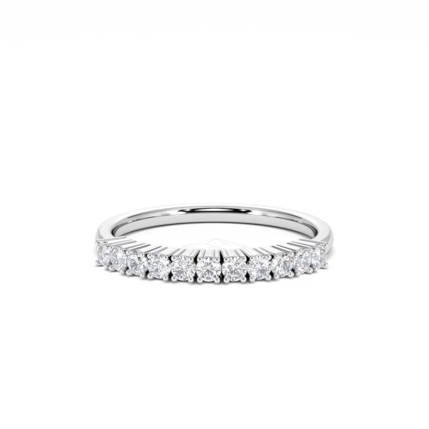 Twilight Lab Diamond 0.30ct H/SI Half Eternity Ring in 925 Silver - Image 87
