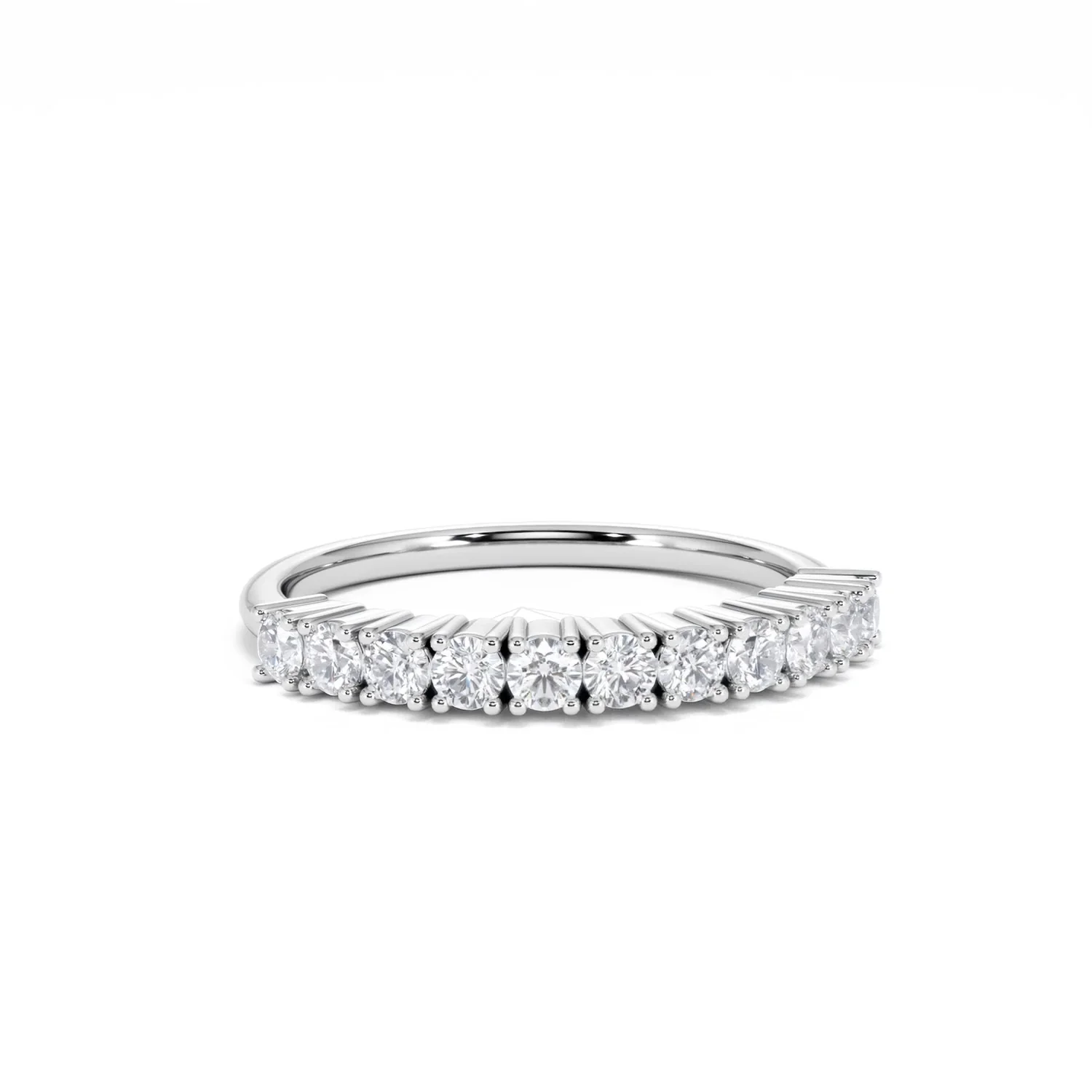 Twilight Lab Diamond 0.50ct H/SI Half Eternity Ring 925 Silver - Image 13