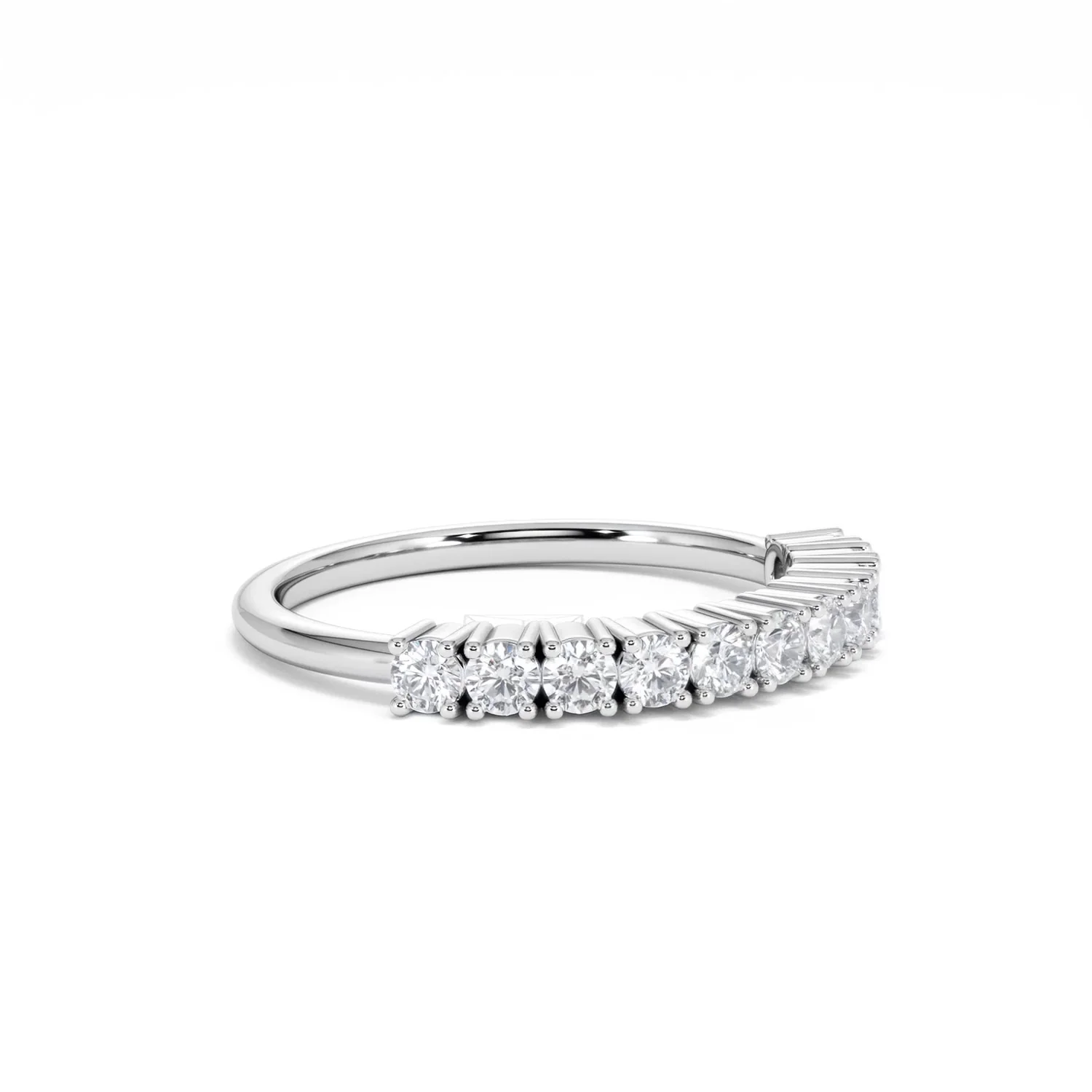Twilight Lab Diamond 0.50ct H/SI Half Eternity Ring 925 Silver - Image 20
