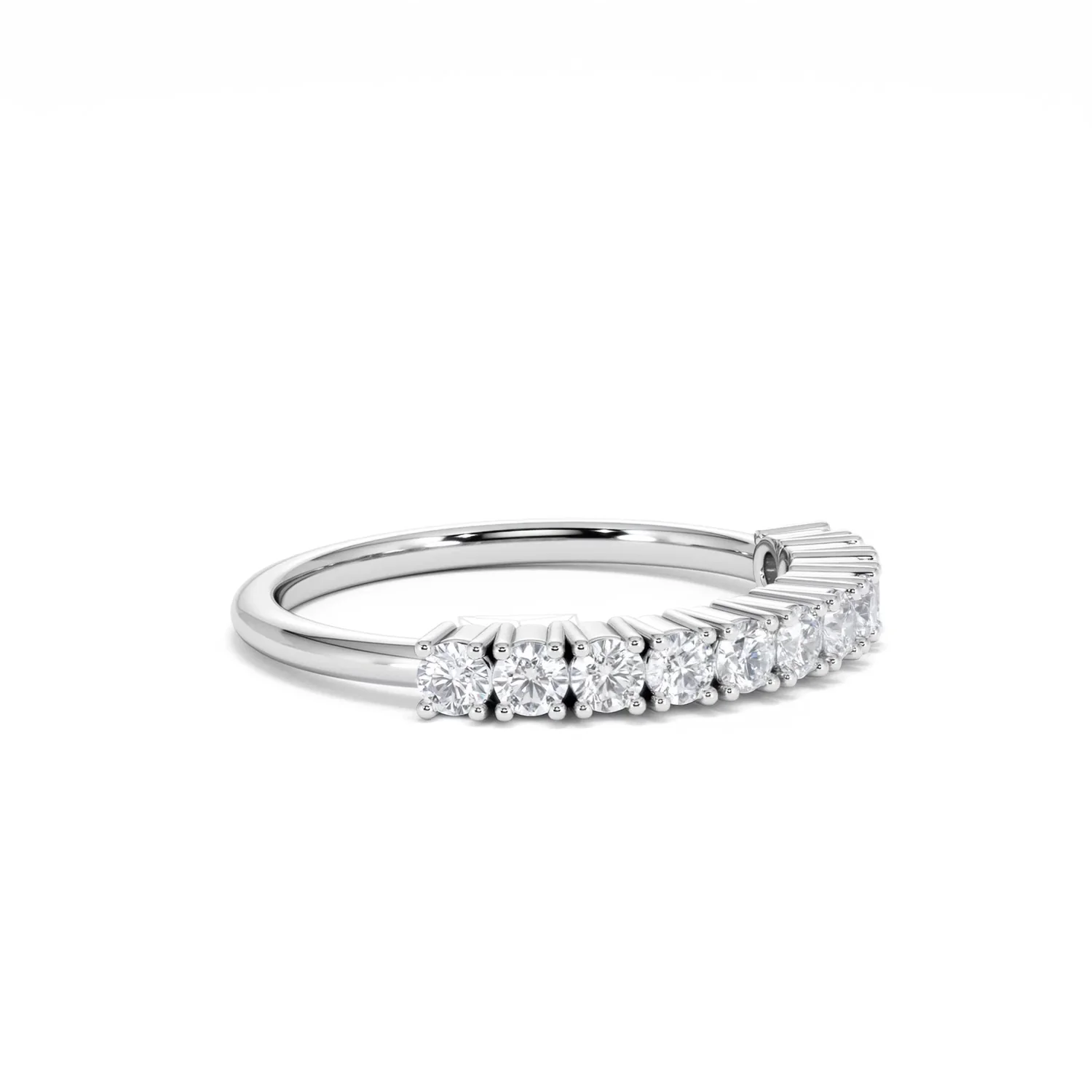 Twilight Lab Diamond 0.50ct H/SI Half Eternity Ring 925 Silver - Image 21
