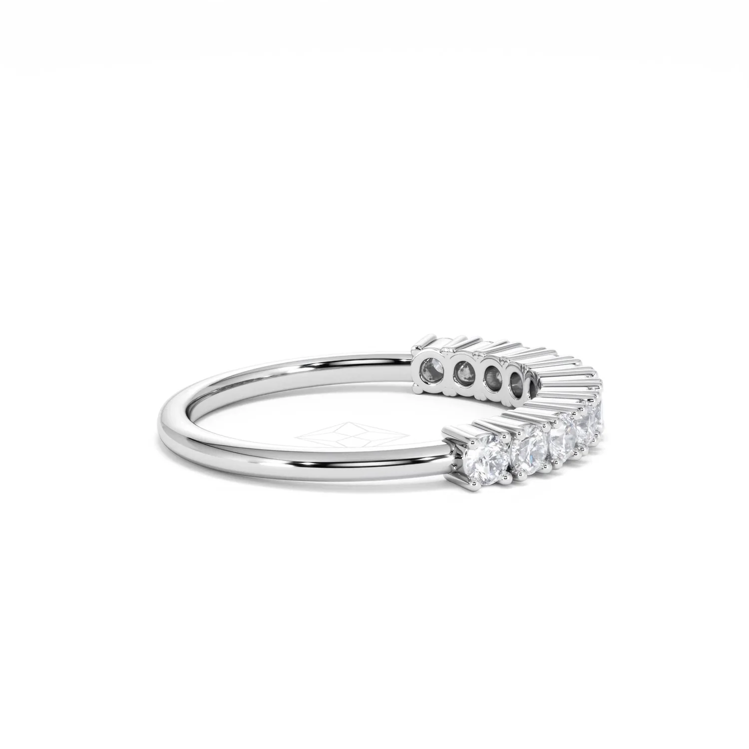 Twilight Lab Diamond 0.50ct H/SI Half Eternity Ring 925 Silver - Image 31
