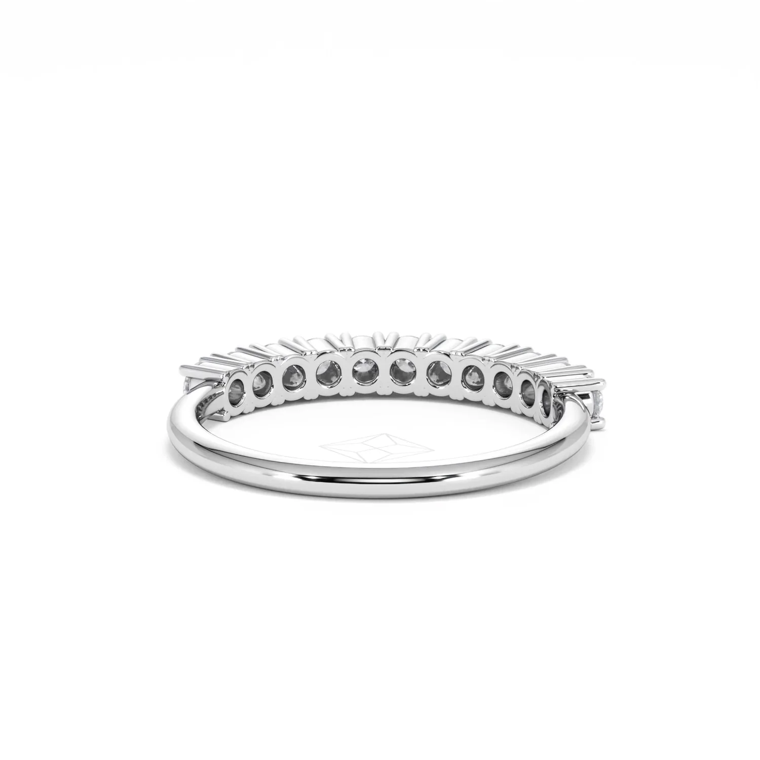 Twilight Lab Diamond 0.50ct H/SI Half Eternity Ring 925 Silver - Image 48