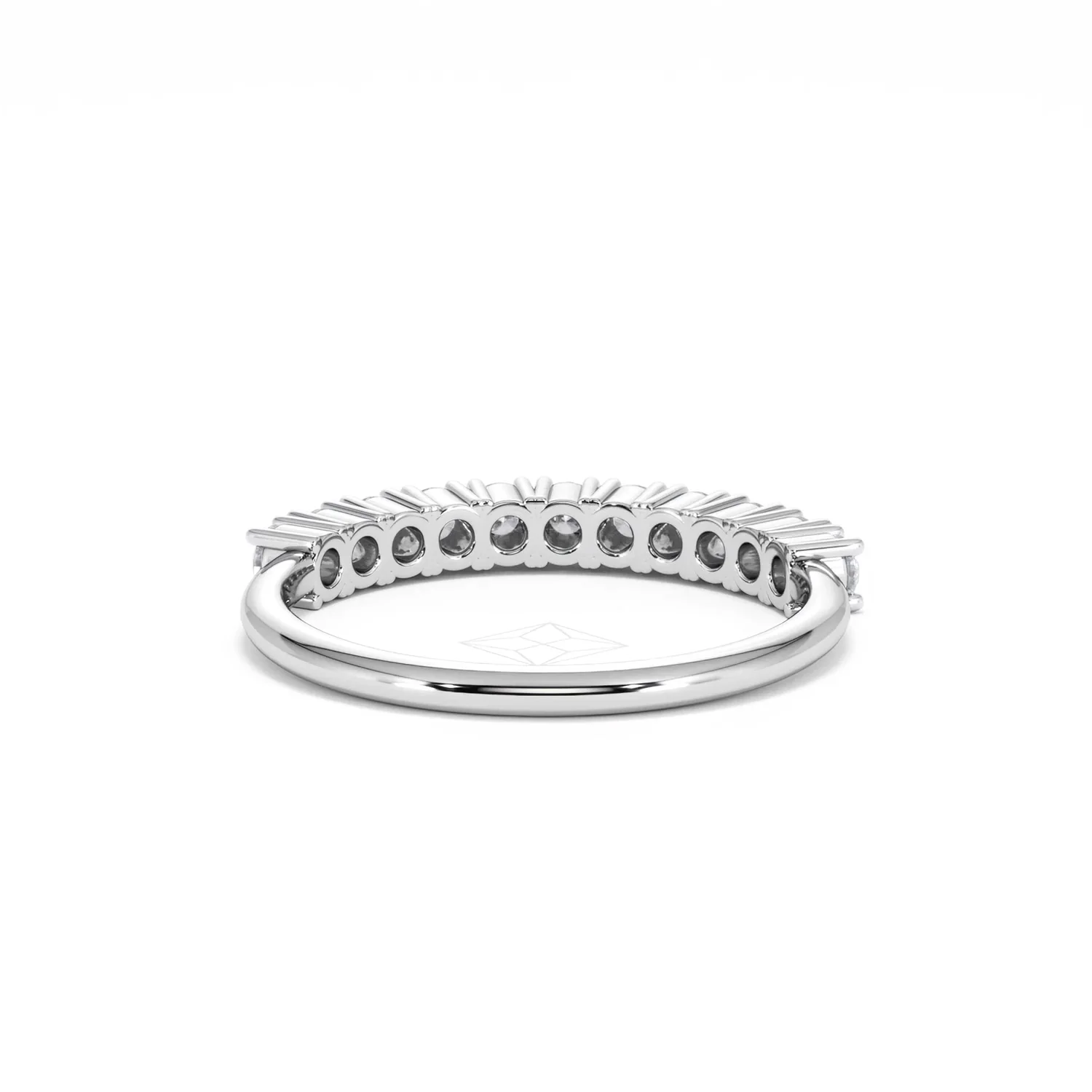 Twilight Lab Diamond 0.50ct H/SI Half Eternity Ring 925 Silver - Image 49
