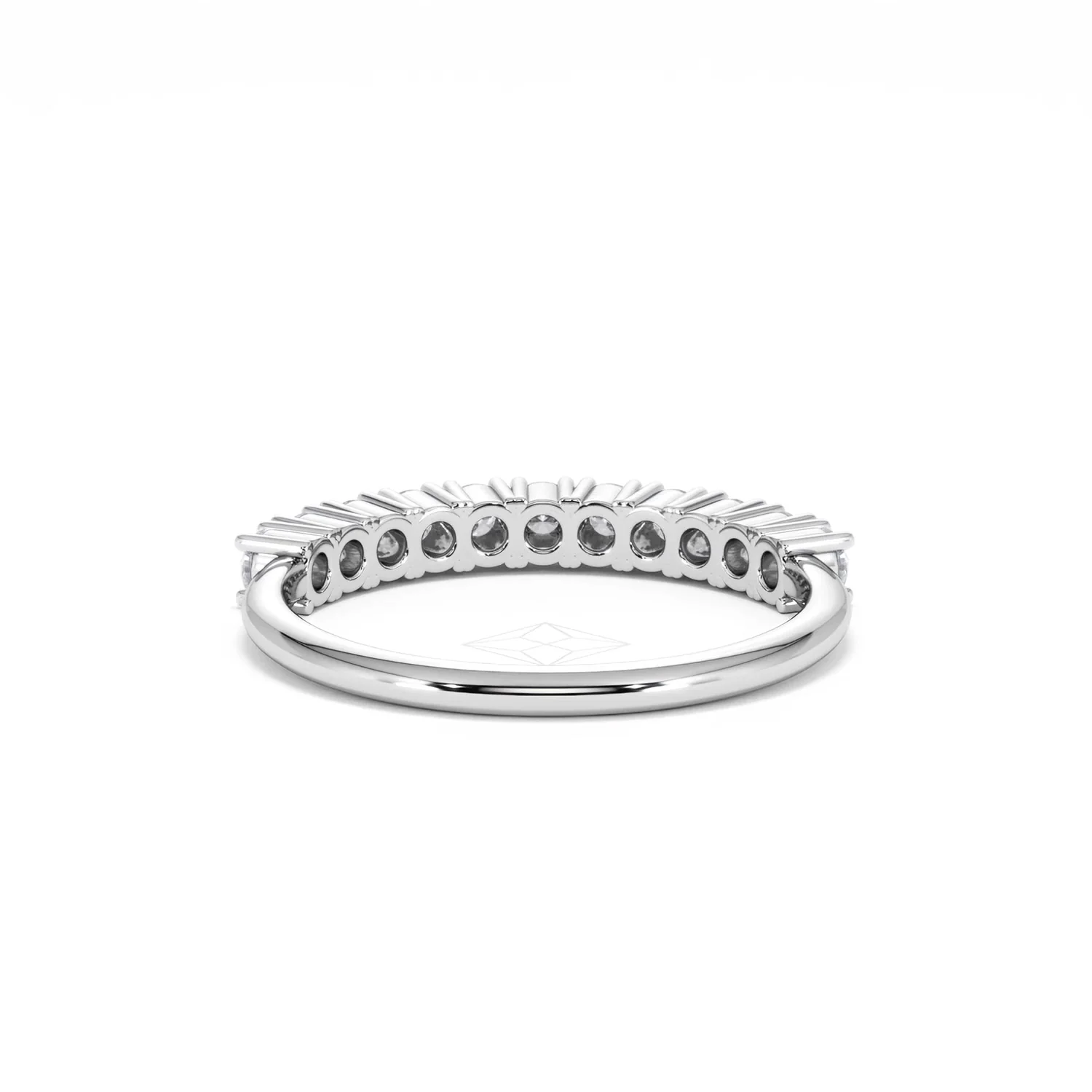 Twilight Lab Diamond 0.50ct H/SI Half Eternity Ring 925 Silver - Image 50