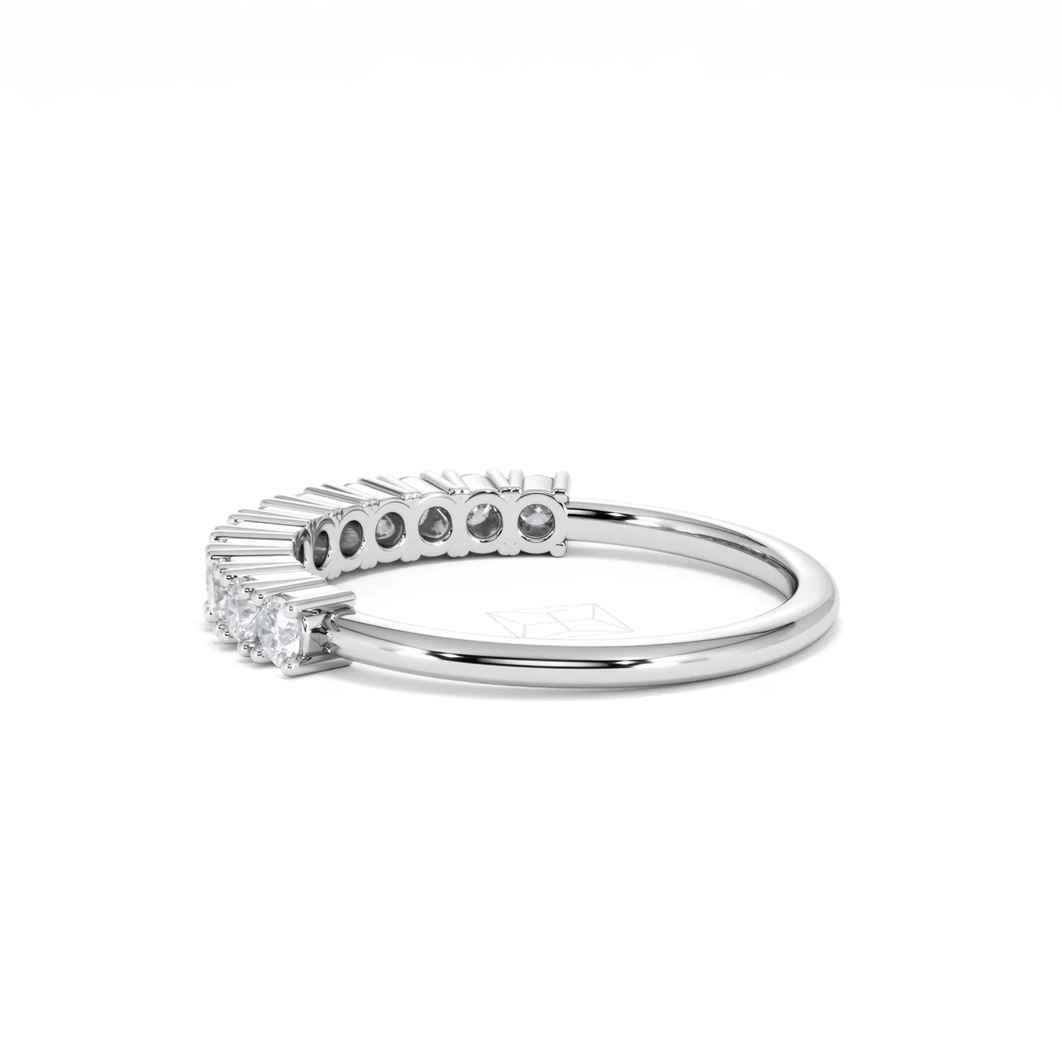 Twilight Lab Diamond 0.50ct H/SI Half Eternity Ring 925 Silver - Image 64