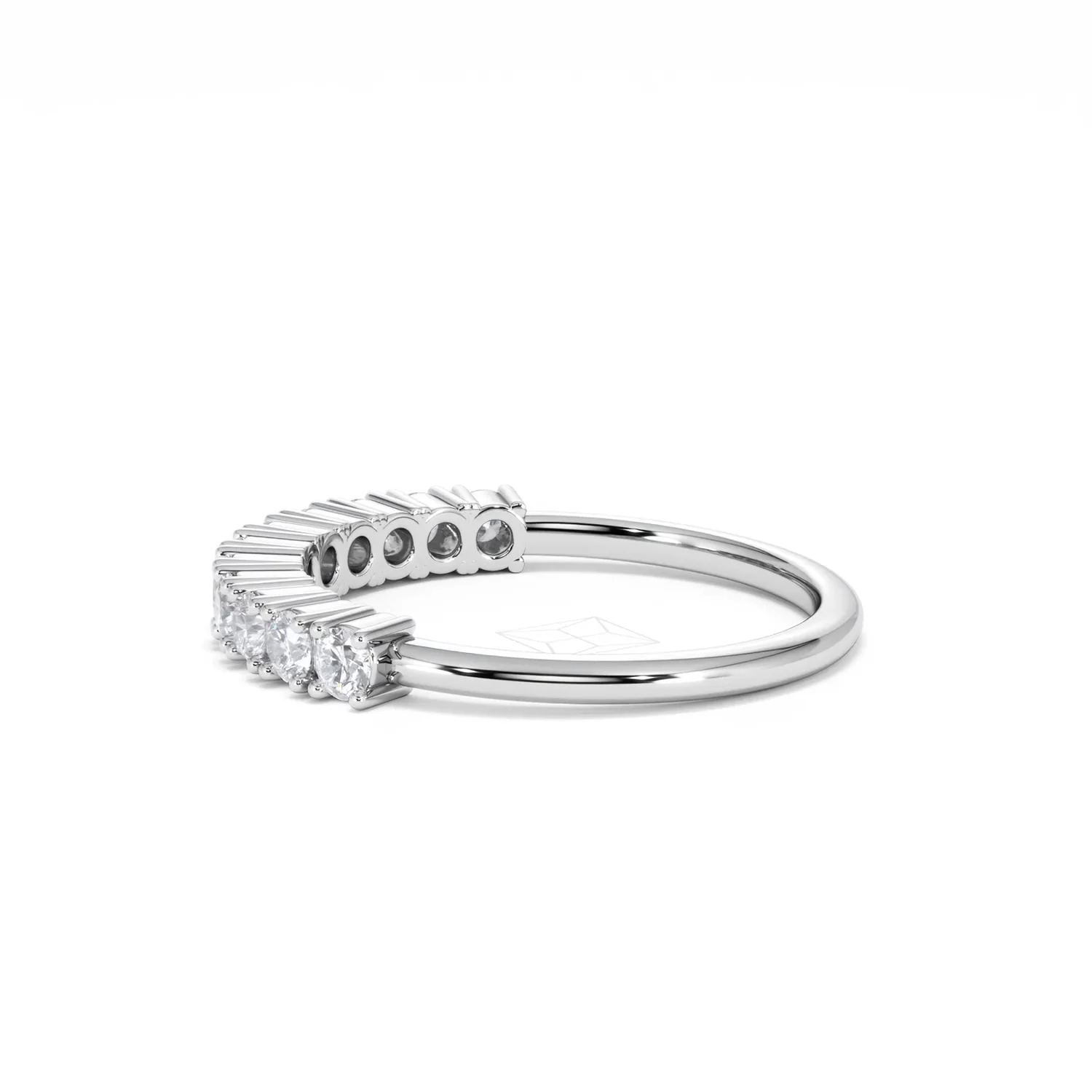 Twilight Lab Diamond 0.50ct H/SI Half Eternity Ring 925 Silver - Image 67