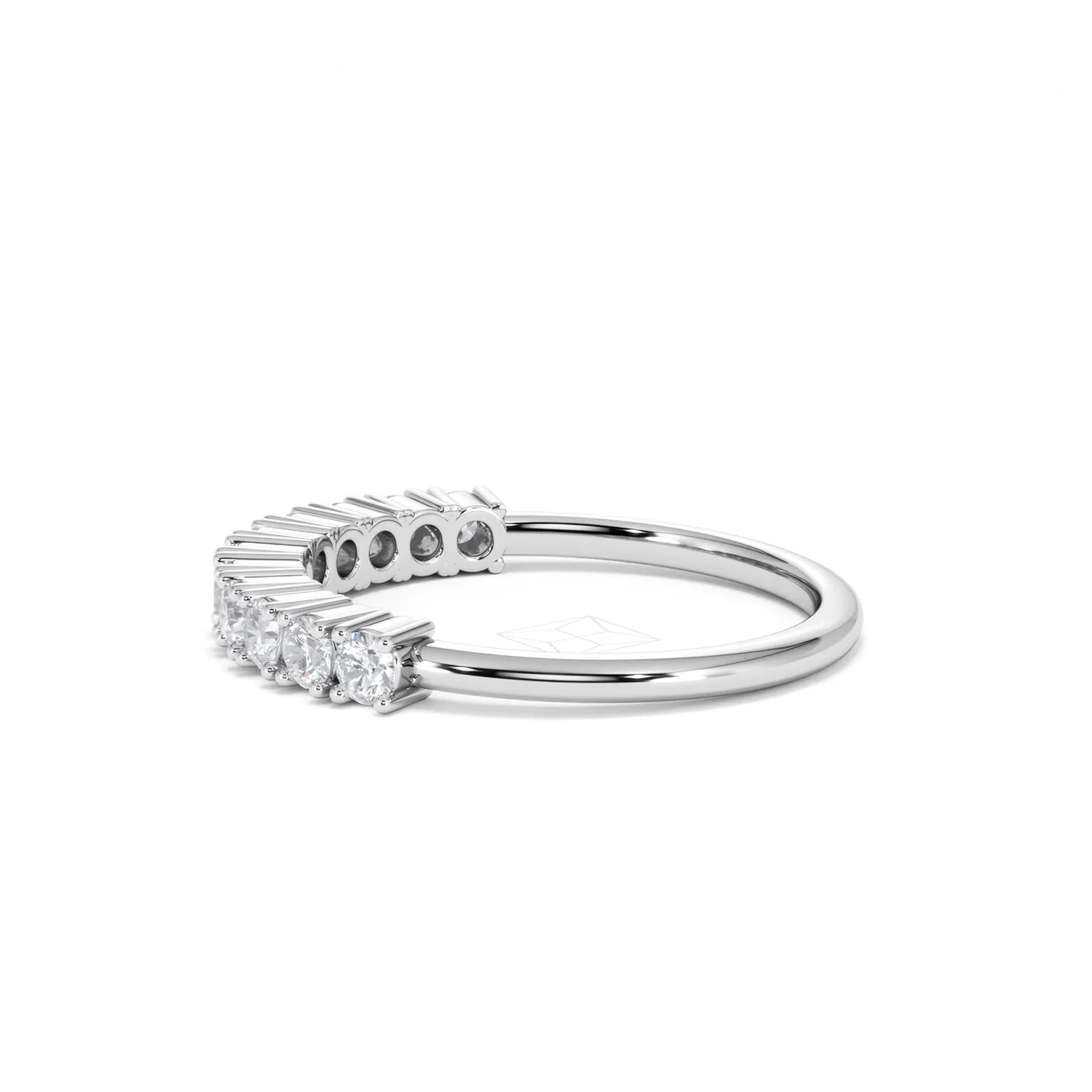 Twilight Lab Diamond 0.50ct H/SI Half Eternity Ring 925 Silver - Image 68