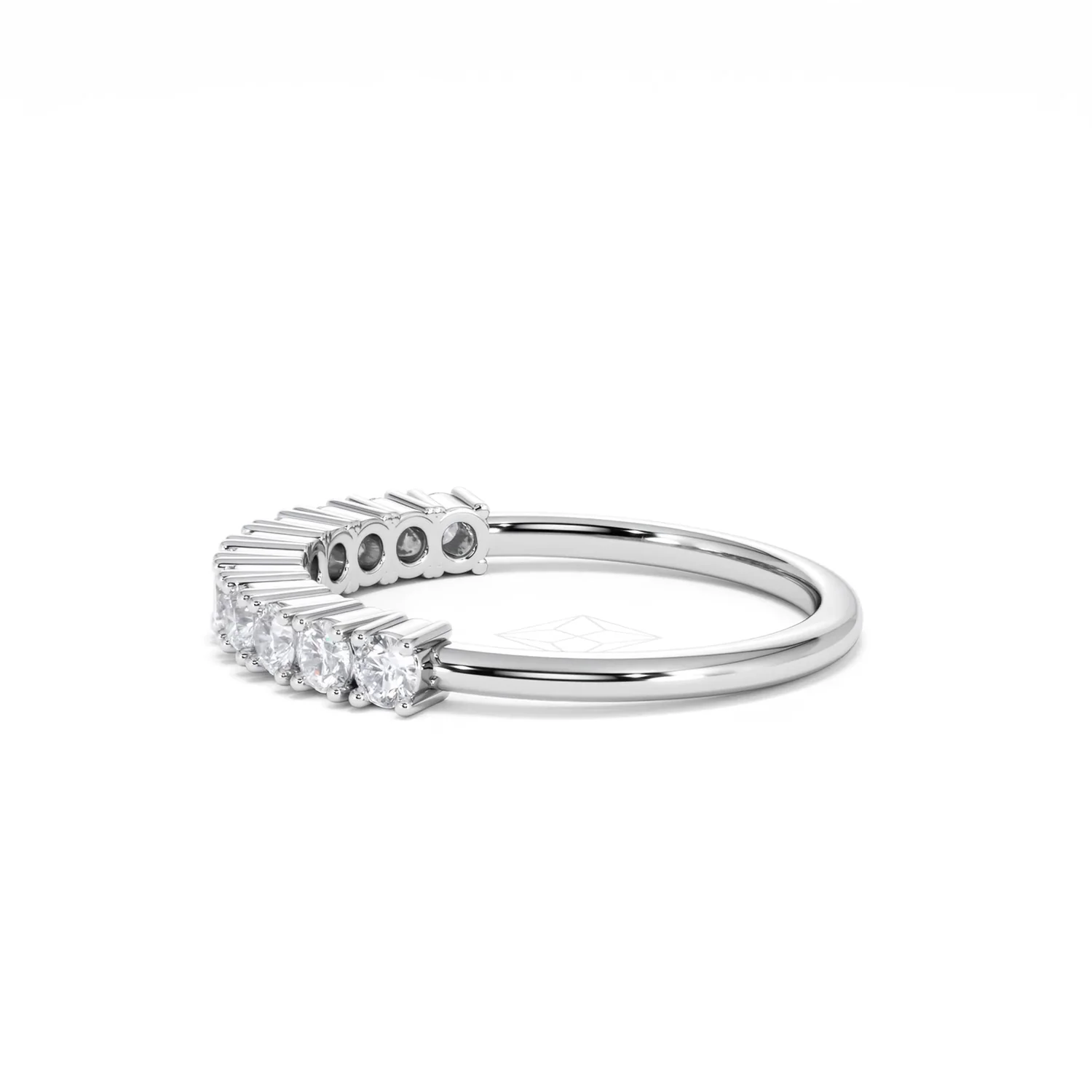 Twilight Lab Diamond 0.50ct H/SI Half Eternity Ring 925 Silver - Image 69