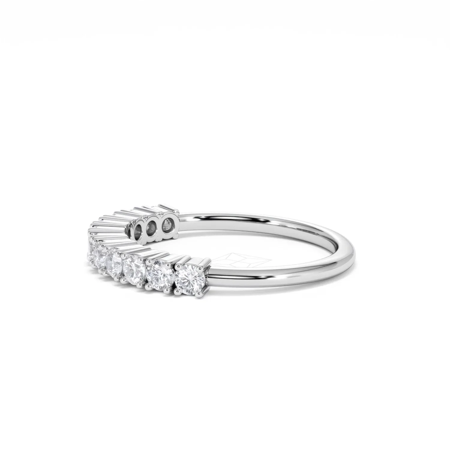 Twilight Lab Diamond 0.50ct H/SI Half Eternity Ring 925 Silver - Image 72
