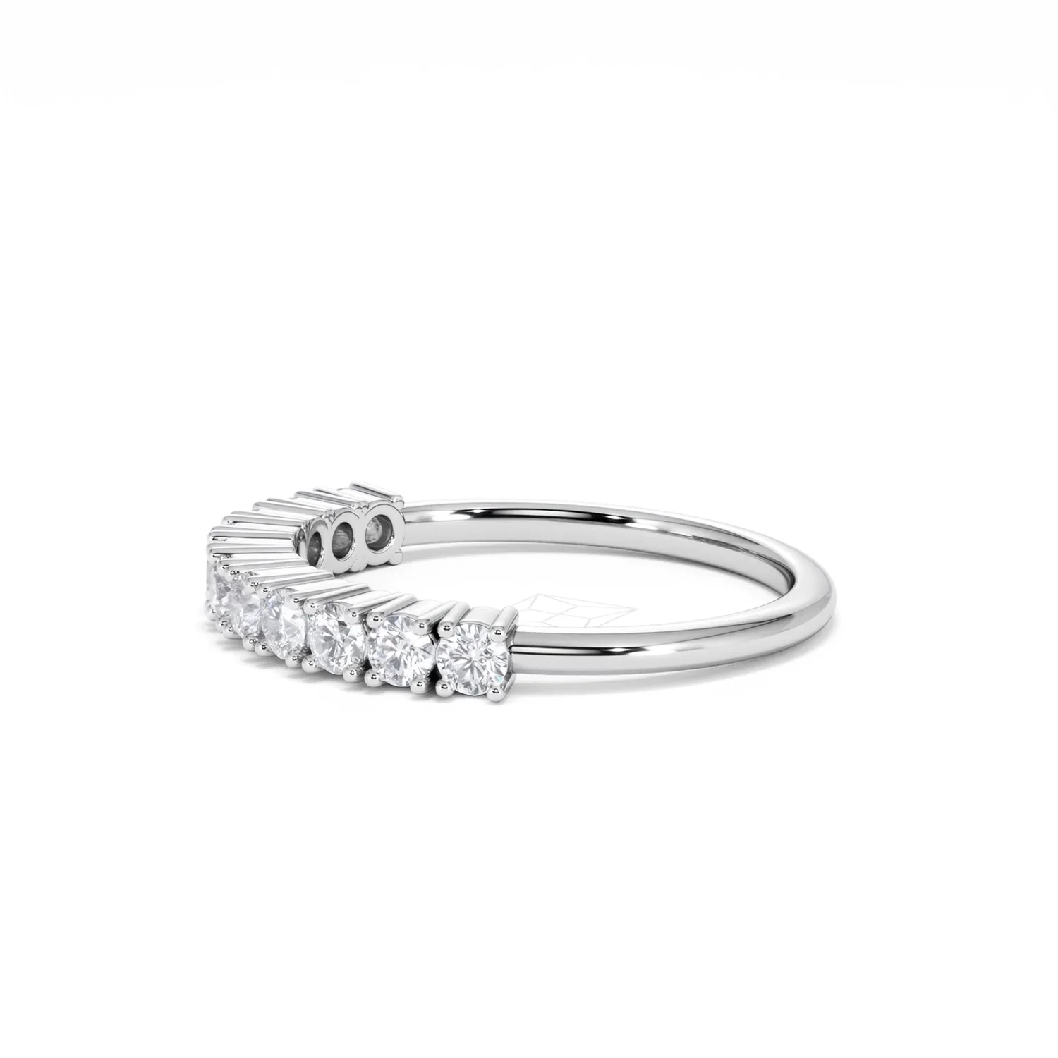 Twilight Lab Diamond 0.50ct H/SI Half Eternity Ring 925 Silver - Image 73