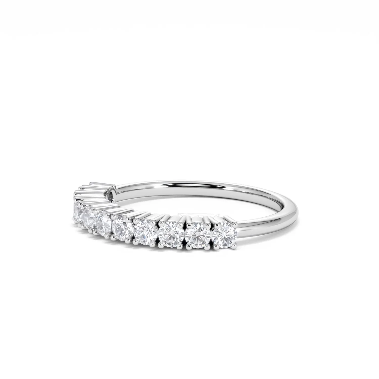 Twilight Lab Diamond 0.50ct H/SI Half Eternity Ring 925 Silver - Image 79