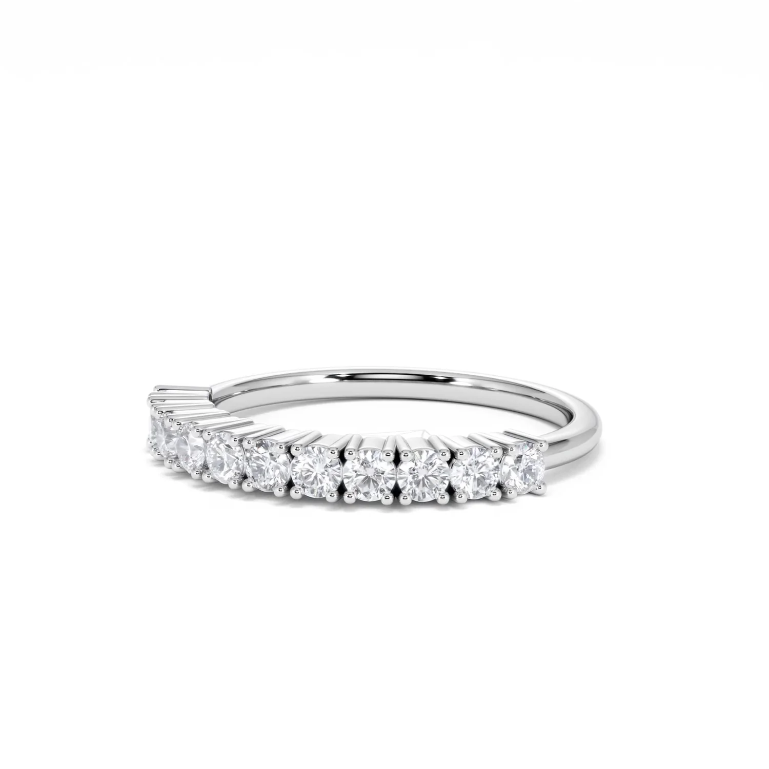 Twilight Lab Diamond 0.50ct H/SI Half Eternity Ring 925 Silver - Image 83