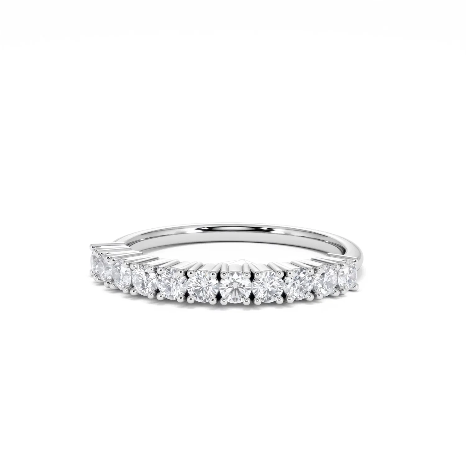 Twilight Lab Diamond 0.50ct H/SI Half Eternity Ring 925 Silver - Image 87