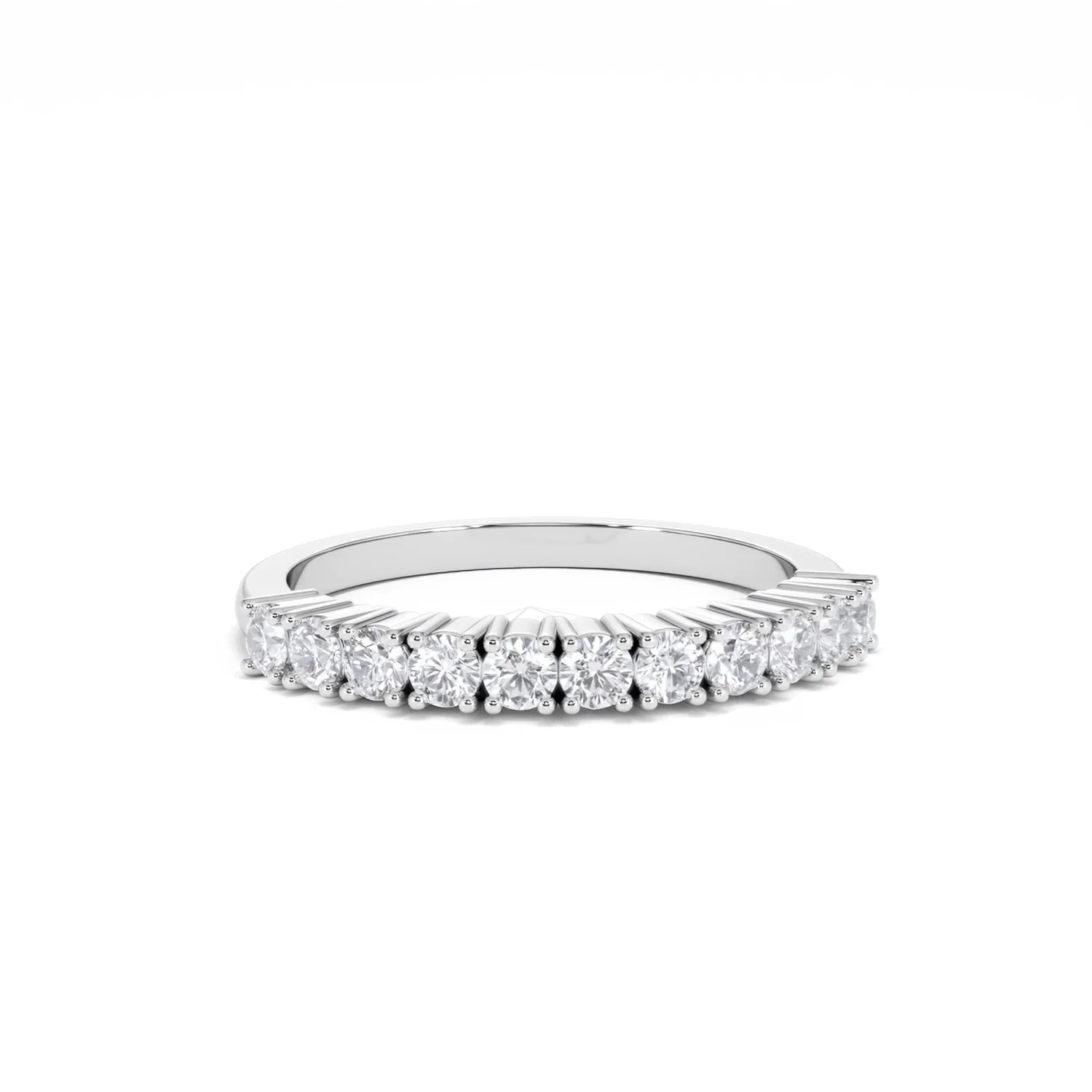 Twilight Lab Diamond 0.50ct H/SI Half Eternity Ring 9K White Gold - Image 12