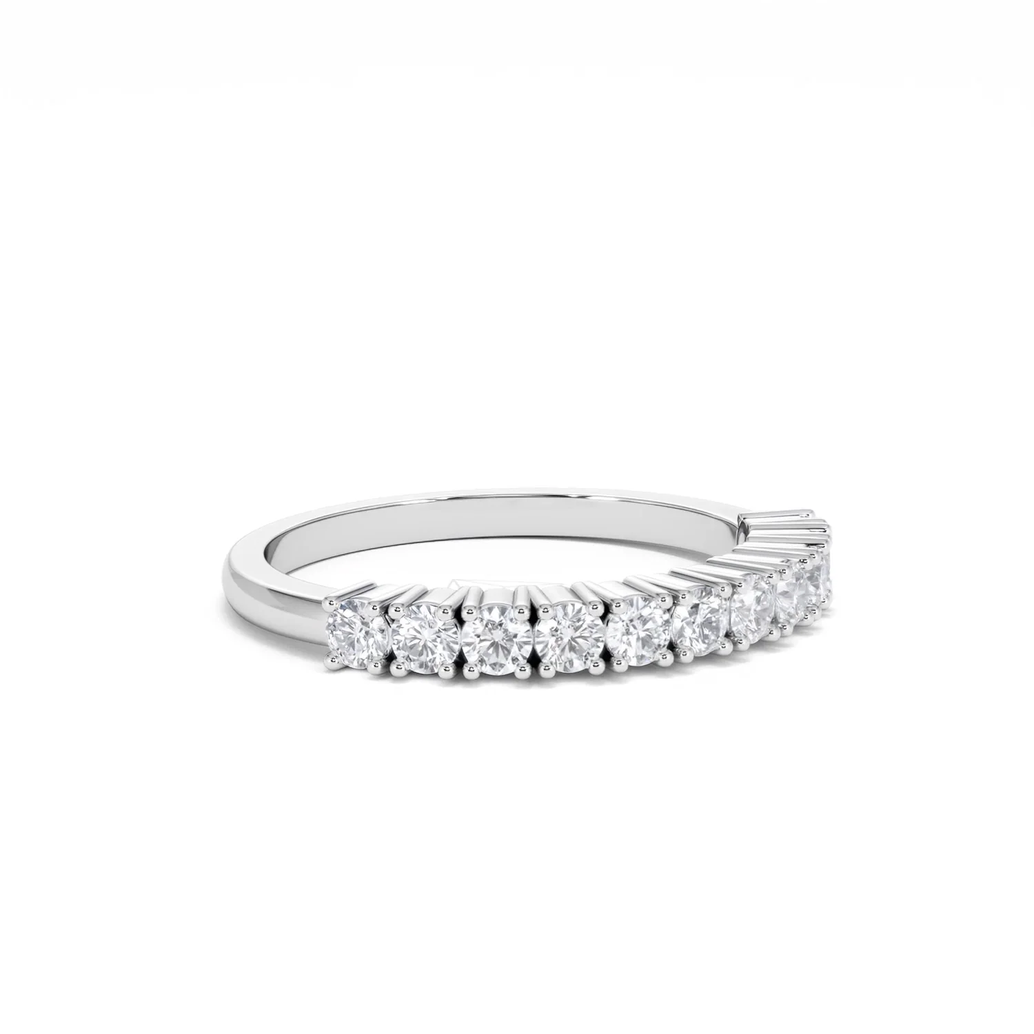 Twilight Lab Diamond 0.50ct H/SI Half Eternity Ring 9K White Gold - Image 18