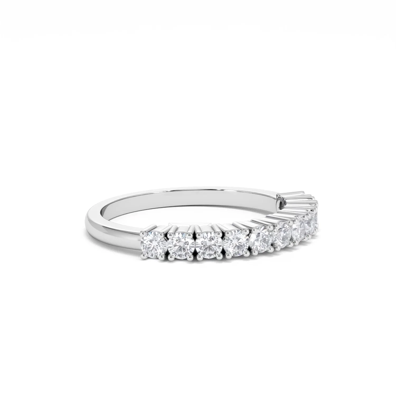 Twilight Lab Diamond 0.50ct H/SI Half Eternity Ring 9K White Gold - Image 20