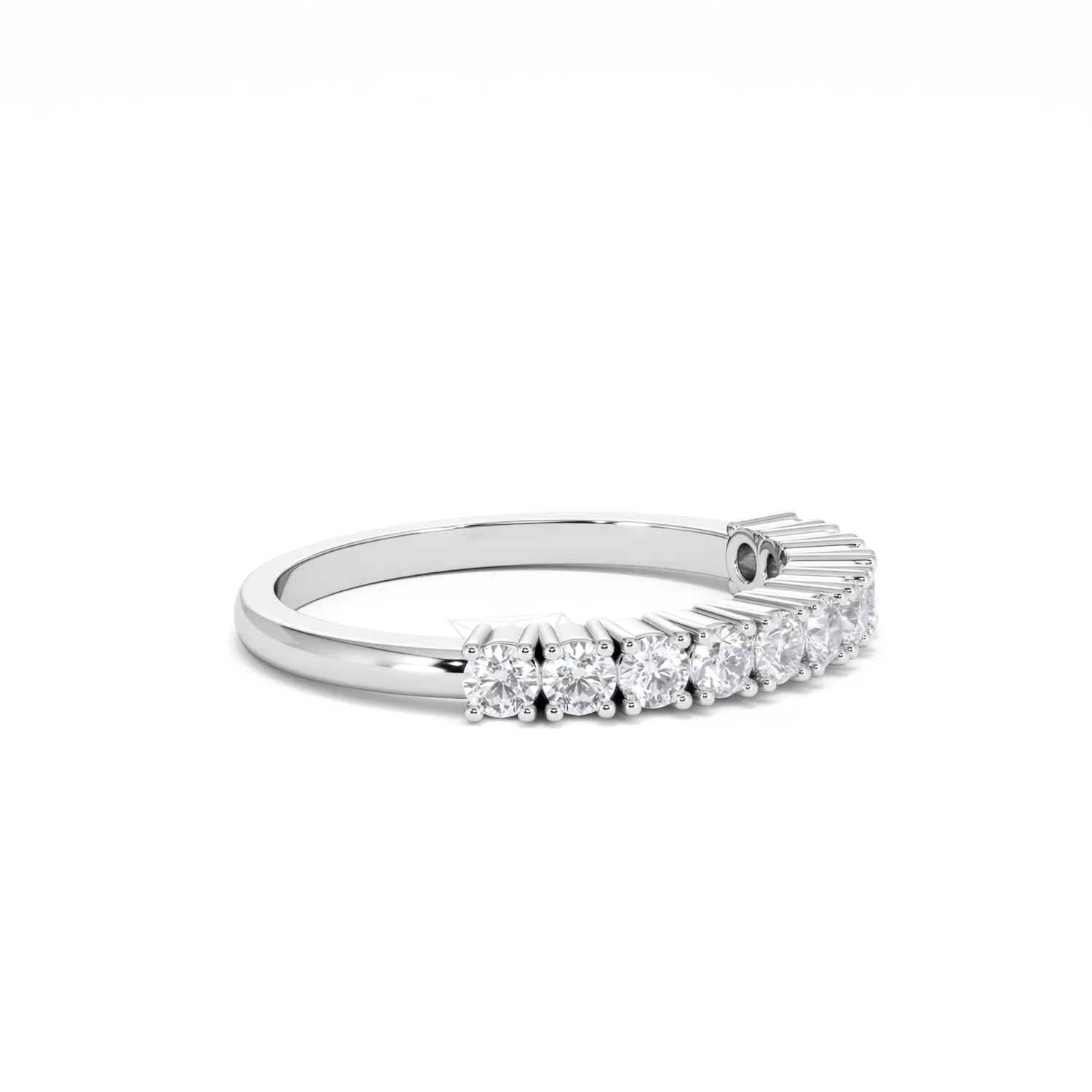 Twilight Lab Diamond 0.50ct H/SI Half Eternity Ring 9K White Gold - Image 23