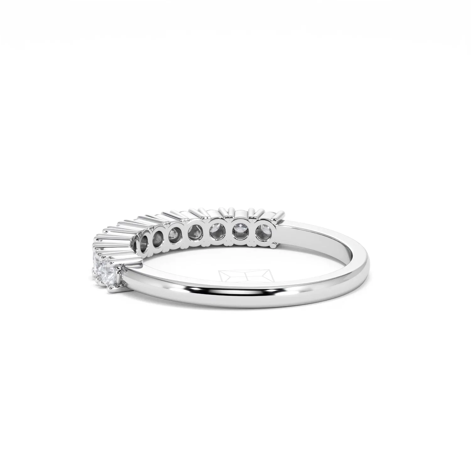 Twilight Lab Diamond 0.50ct H/SI Half Eternity Ring 9K White Gold - Image 61
