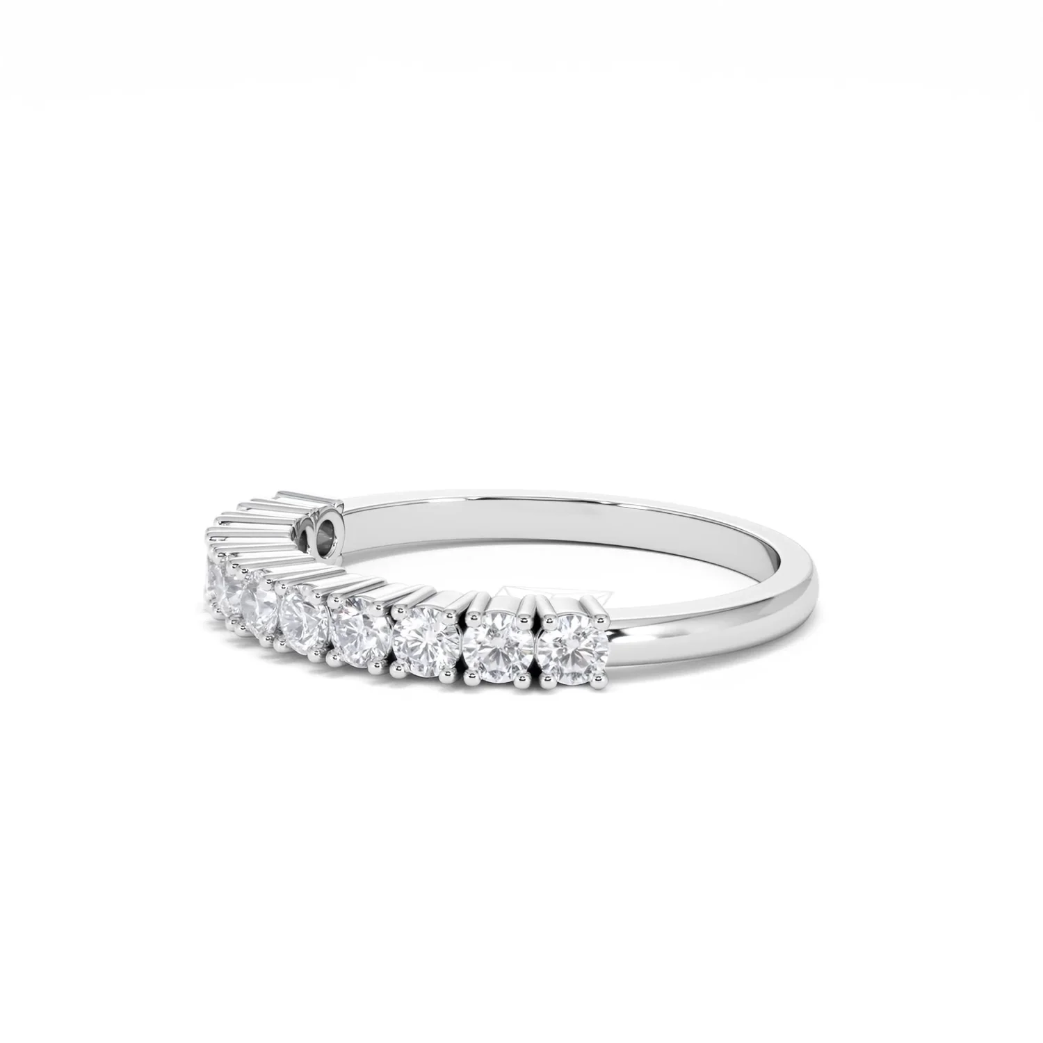 Twilight Lab Diamond 0.50ct H/SI Half Eternity Ring 9K White Gold - Image 77