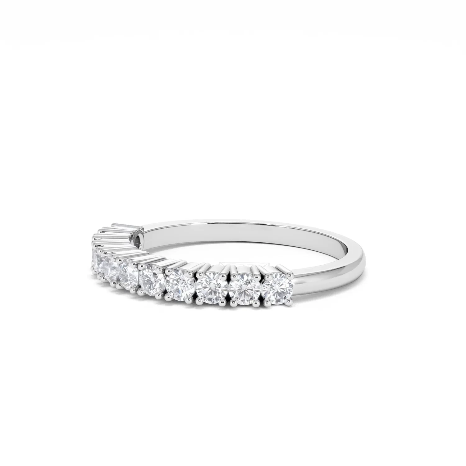 Twilight Lab Diamond 0.50ct H/SI Half Eternity Ring 9K White Gold - Image 79