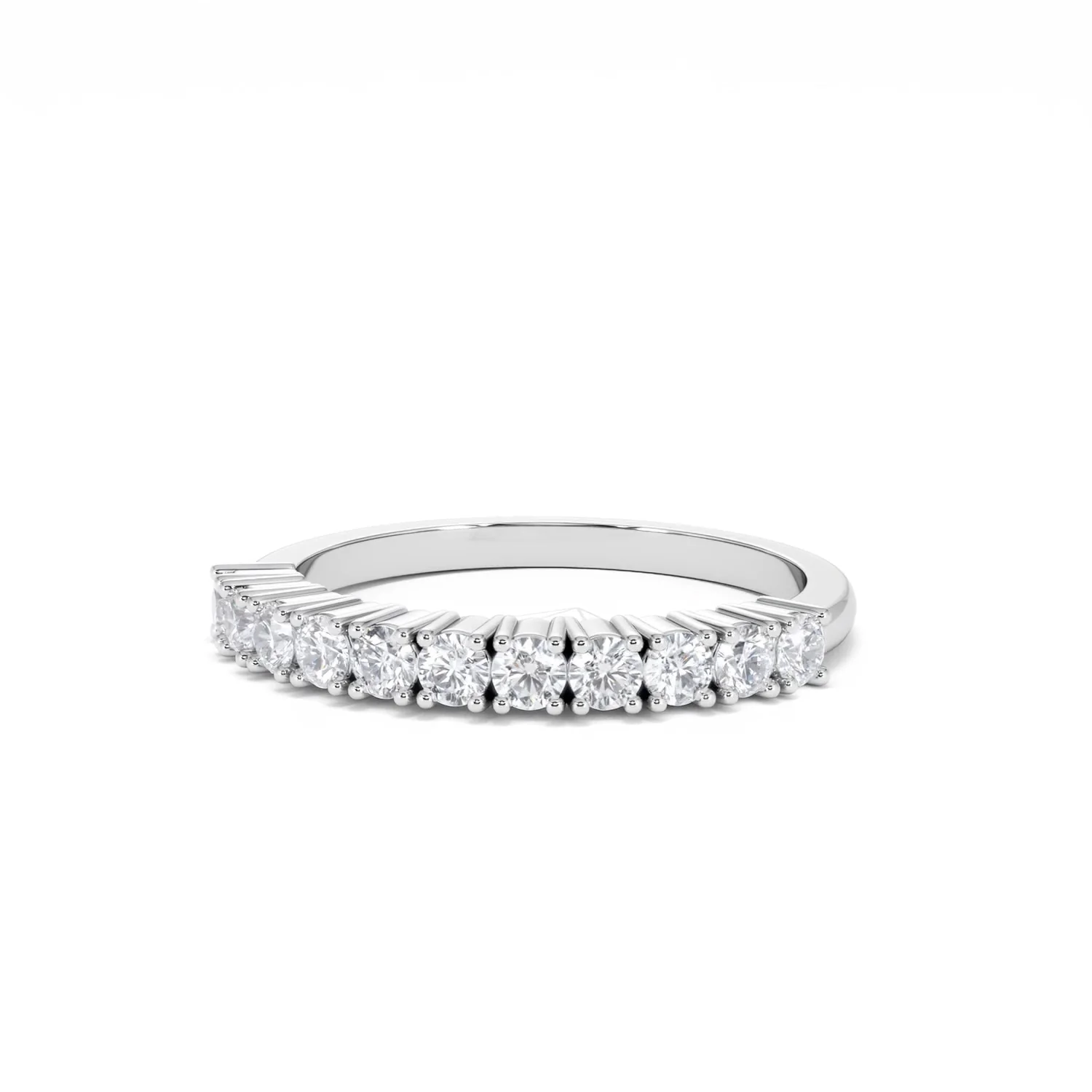 Twilight Lab Diamond 0.50ct H/SI Half Eternity Ring 9K White Gold - Image 86