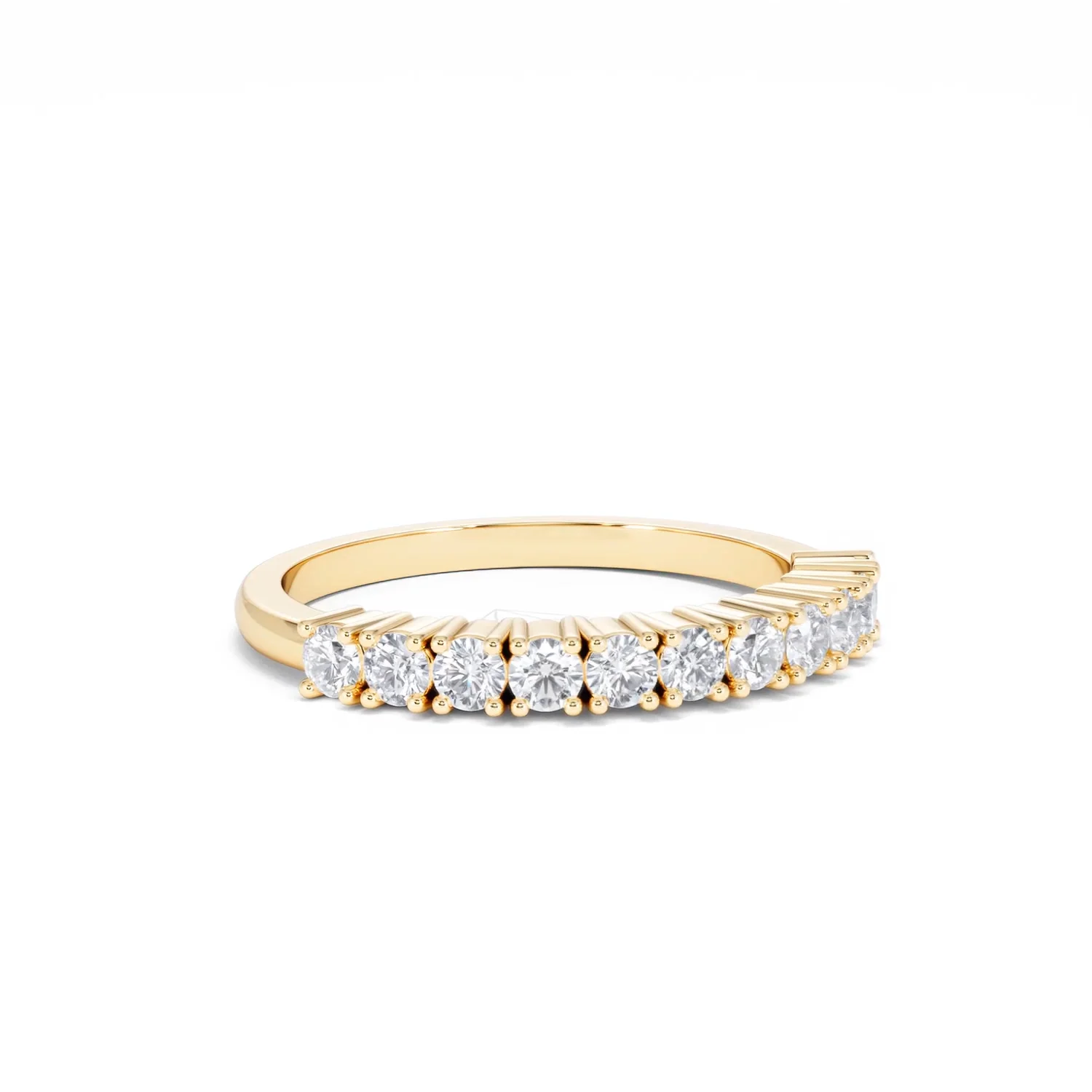 Twilight Lab Diamond 0.50ct H/SI Half Eternity Ring in 9K Gold - Image 14