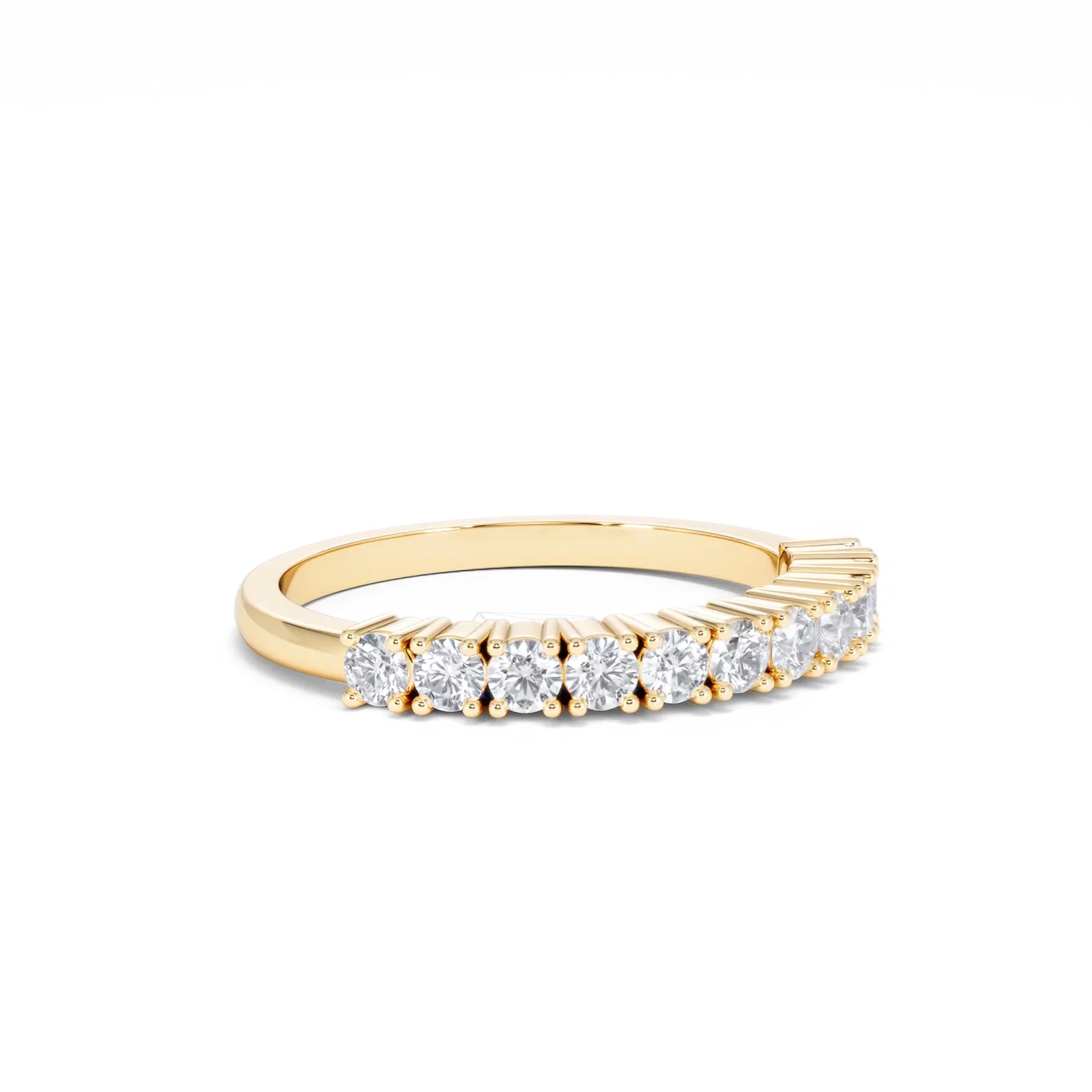 Twilight Lab Diamond 0.50ct H/SI Half Eternity Ring in 9K Gold - Image 16
