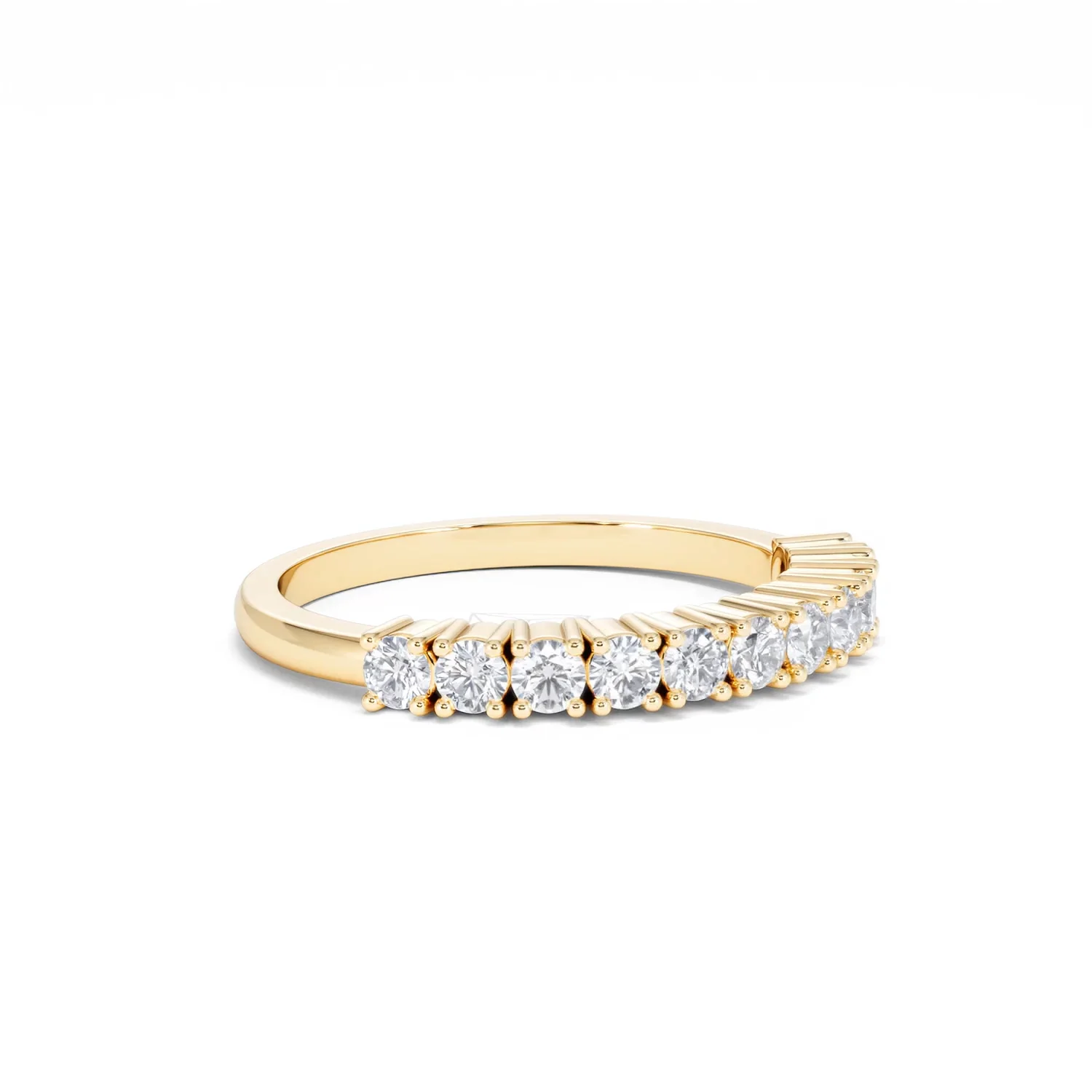 Twilight Lab Diamond 0.50ct H/SI Half Eternity Ring in 9K Gold - Image 17