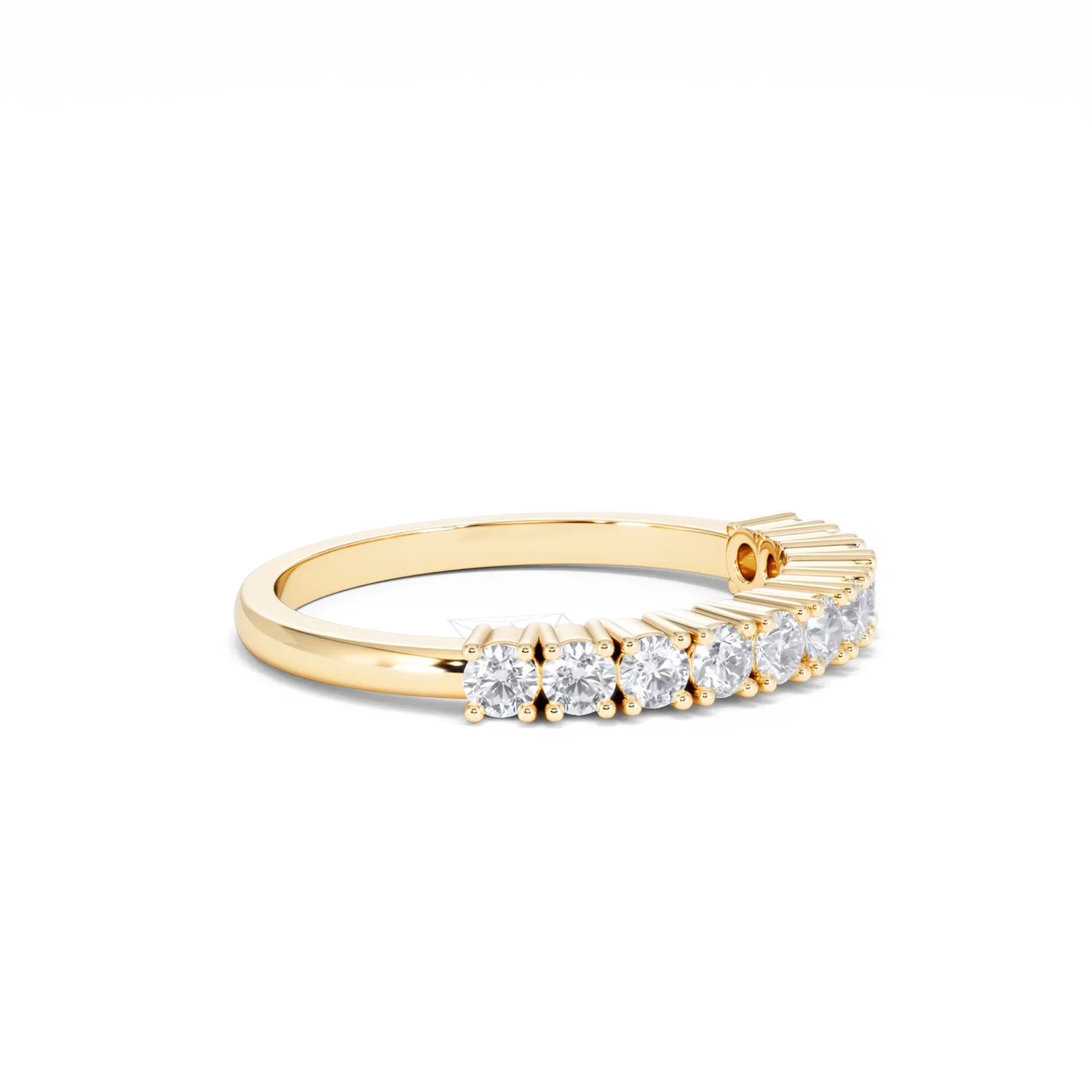 Twilight Lab Diamond 0.50ct H/SI Half Eternity Ring in 9K Gold - Image 21