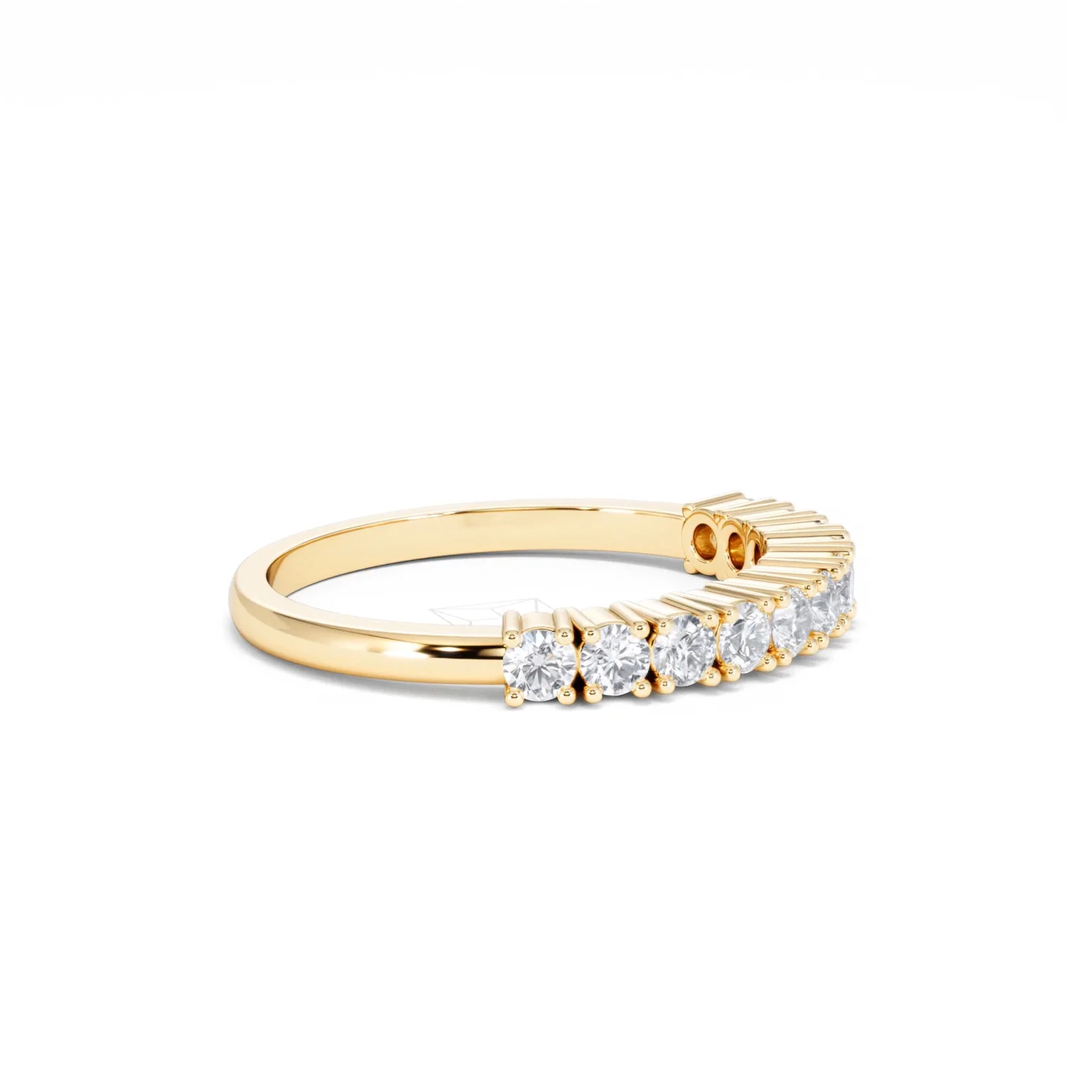 Twilight Lab Diamond 0.50ct H/SI Half Eternity Ring in 9K Gold - Image 23