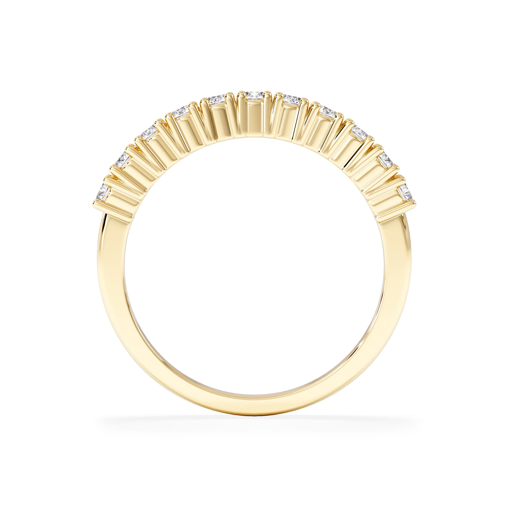 Twilight Lab Diamond 0.50ct H/SI Half Eternity Ring in 9K Gold - Image 3