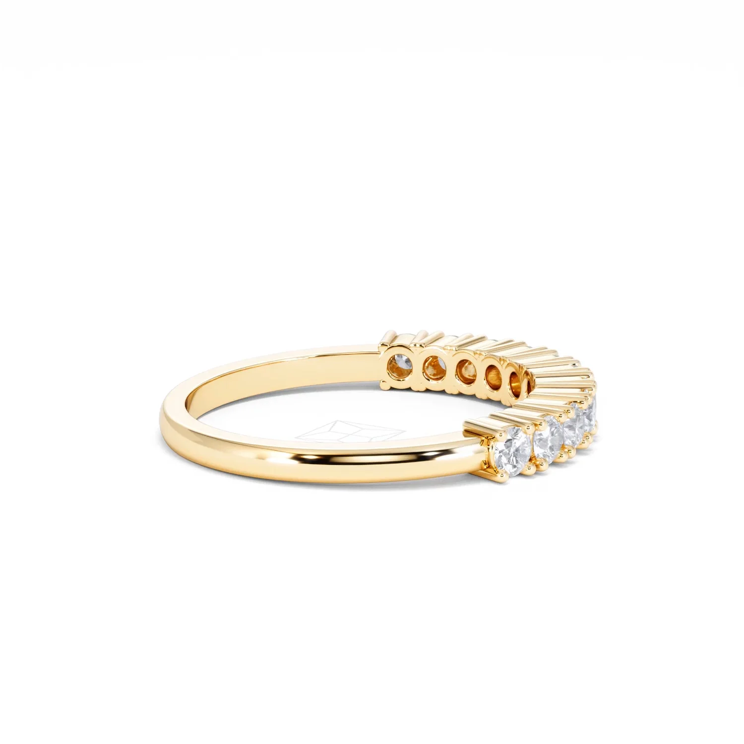 Twilight Lab Diamond 0.50ct H/SI Half Eternity Ring in 9K Gold - Image 31