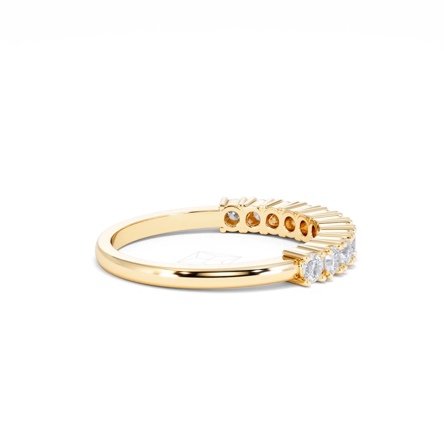 Twilight Lab Diamond 0.50ct H/SI Half Eternity Ring in 9K Gold - Image 32