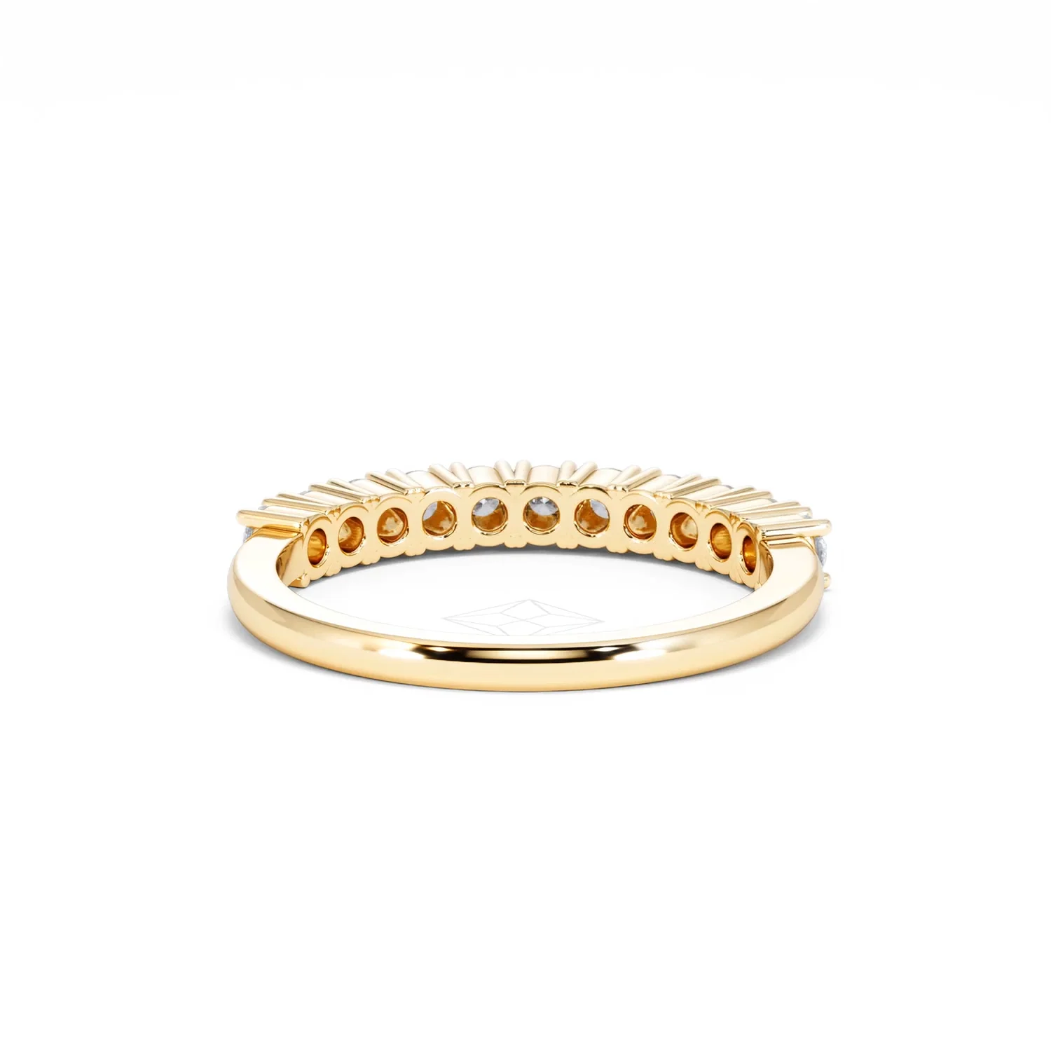 Twilight Lab Diamond 0.50ct H/SI Half Eternity Ring in 9K Gold - Image 47