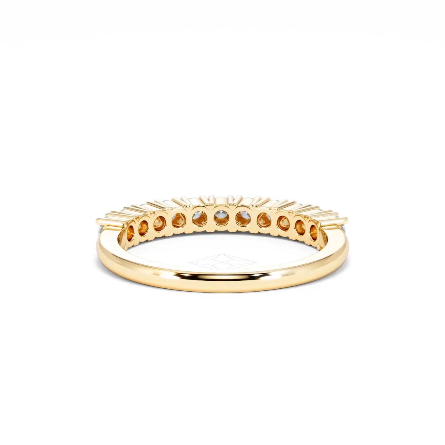 Twilight Lab Diamond 0.50ct H/SI Half Eternity Ring in 9K Gold - Image 48
