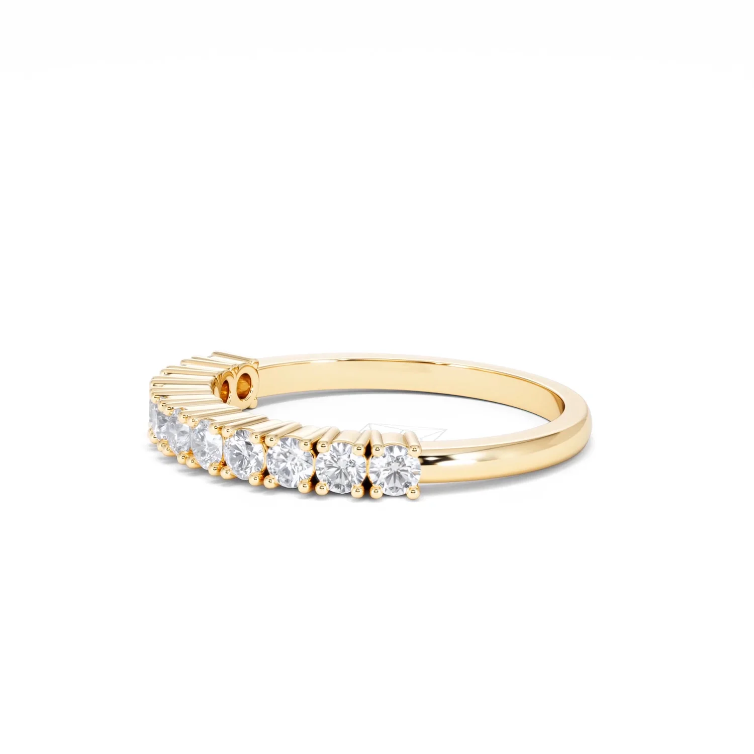 Twilight Lab Diamond 0.50ct H/SI Half Eternity Ring in 9K Gold - Image 74