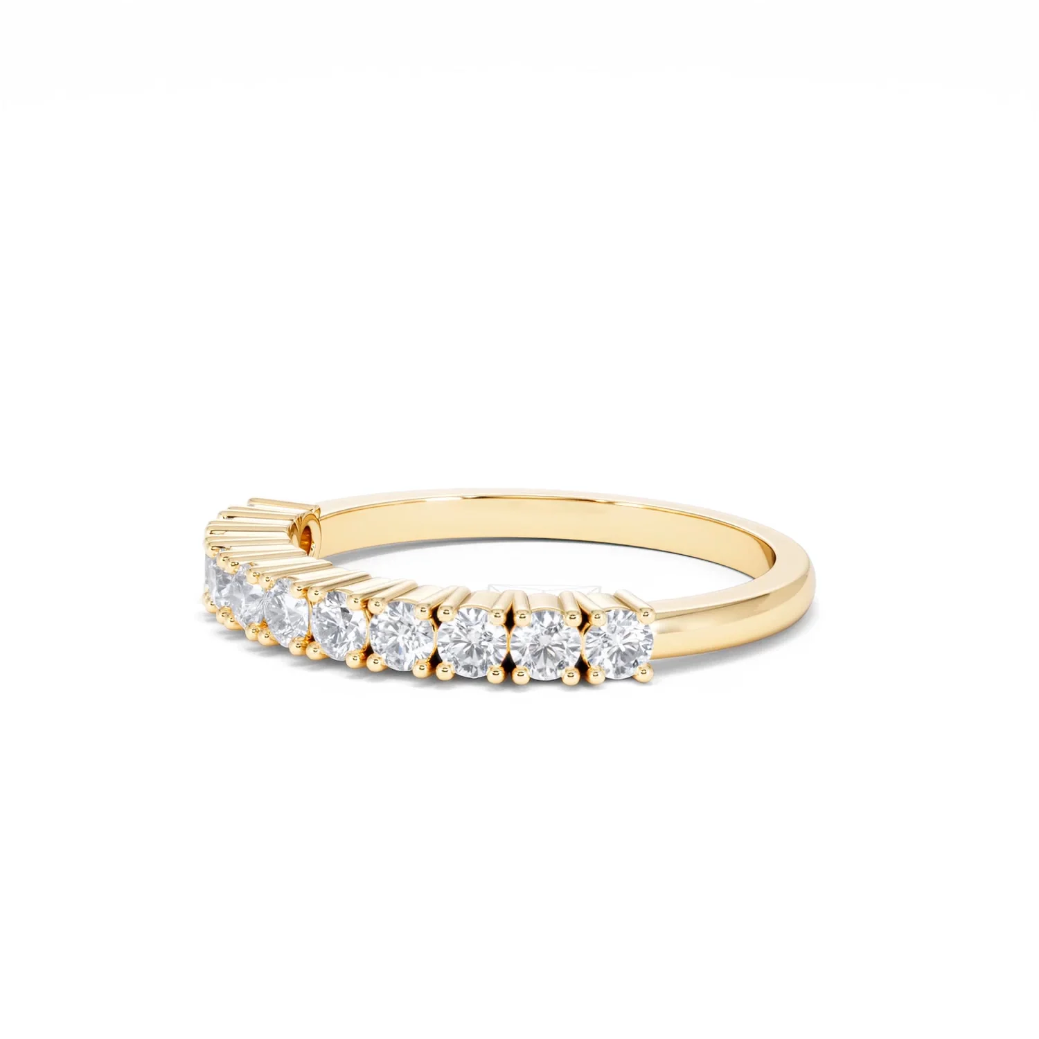 Twilight Lab Diamond 0.50ct H/SI Half Eternity Ring in 9K Gold - Image 77