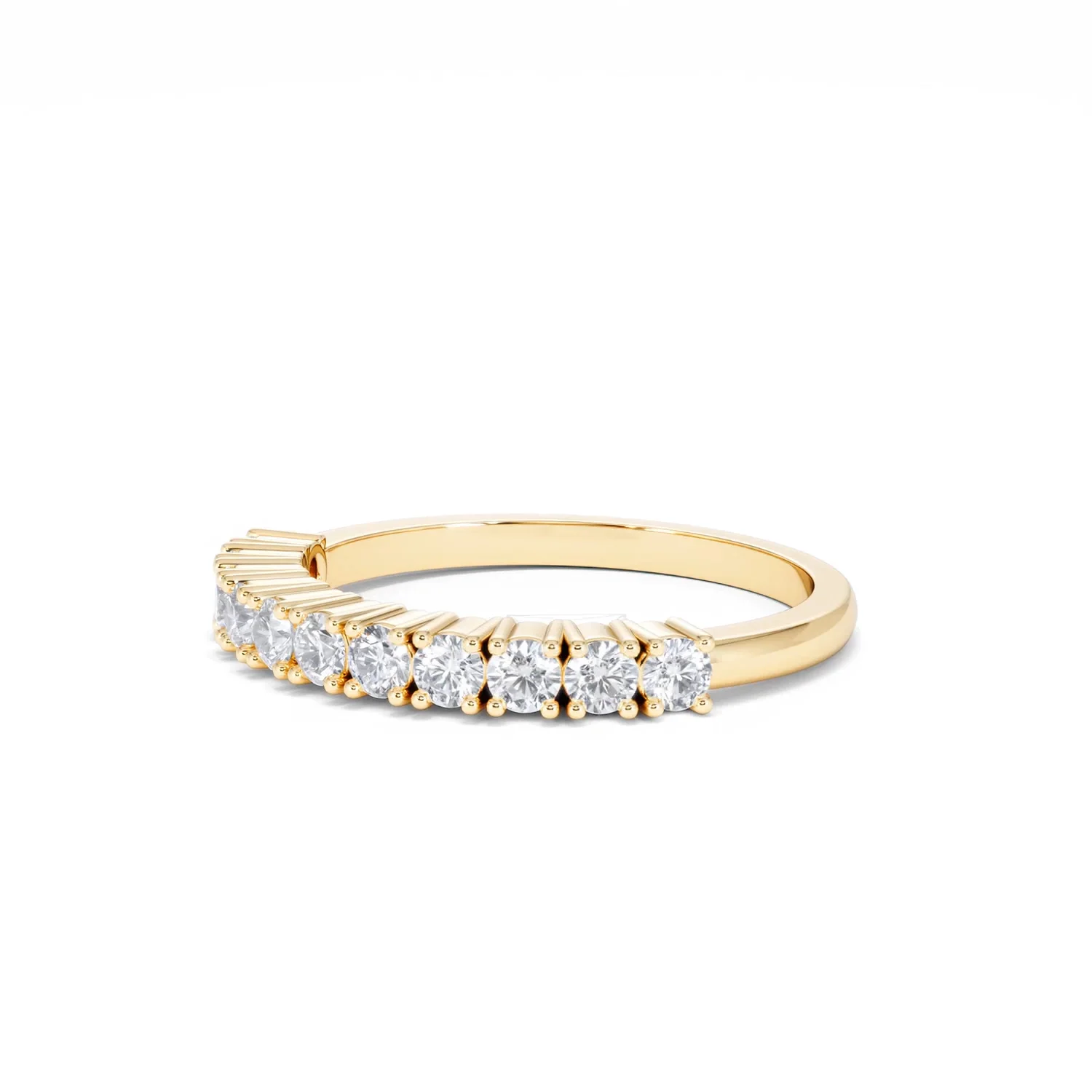 Twilight Lab Diamond 0.50ct H/SI Half Eternity Ring in 9K Gold - Image 78