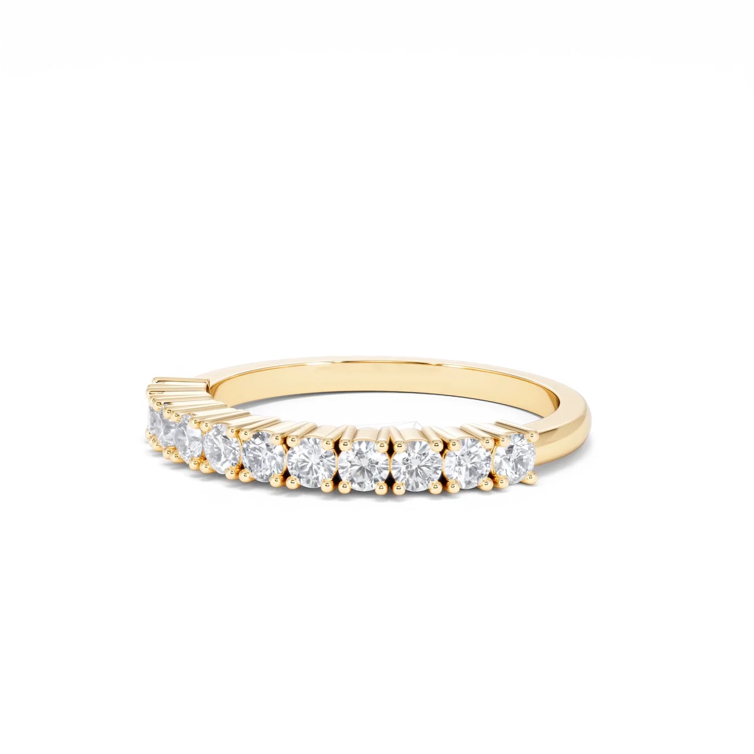 Twilight Lab Diamond 0.50ct H/SI Half Eternity Ring in 9K Gold - Image 81