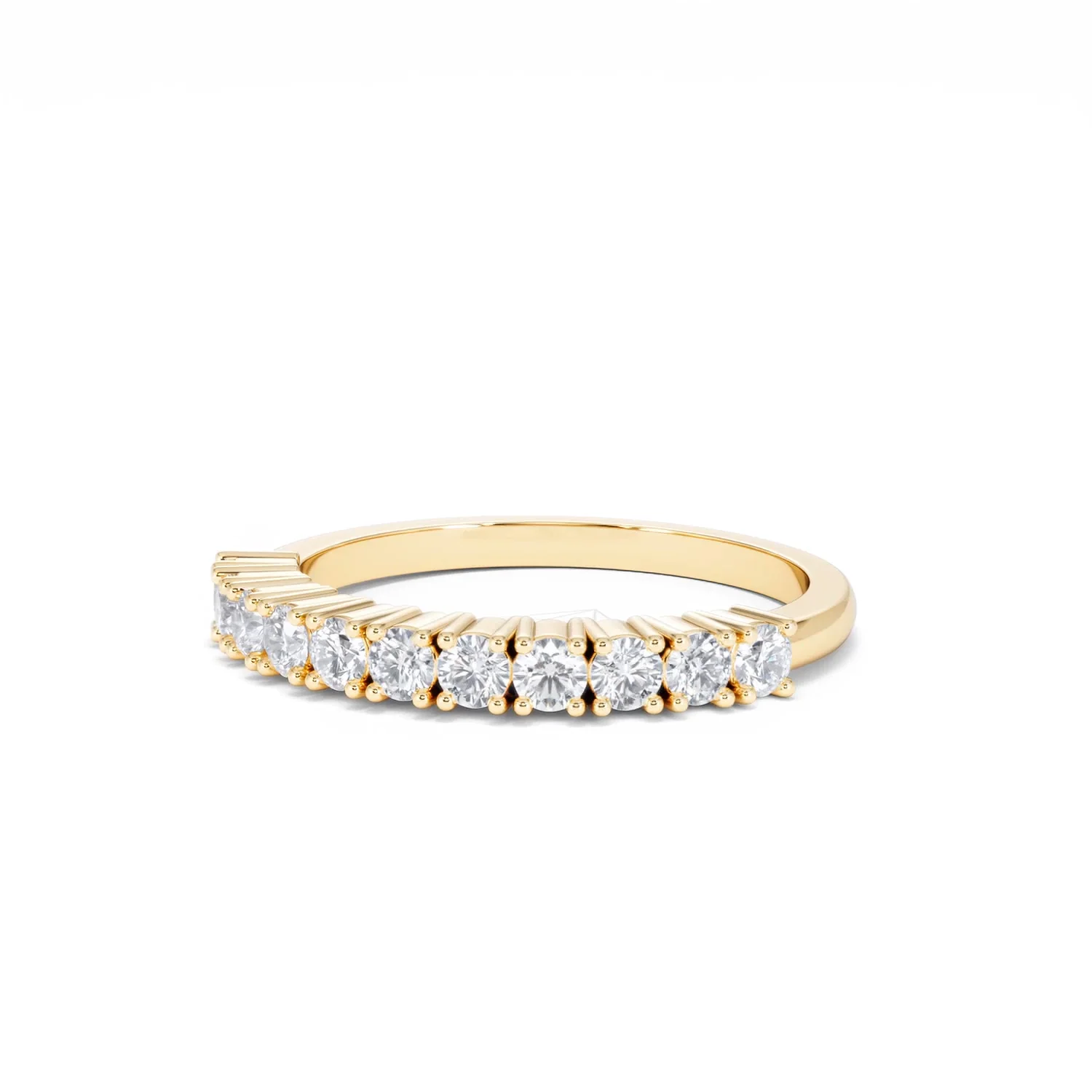 Twilight Lab Diamond 0.50ct H/SI Half Eternity Ring in 9K Gold - Image 82