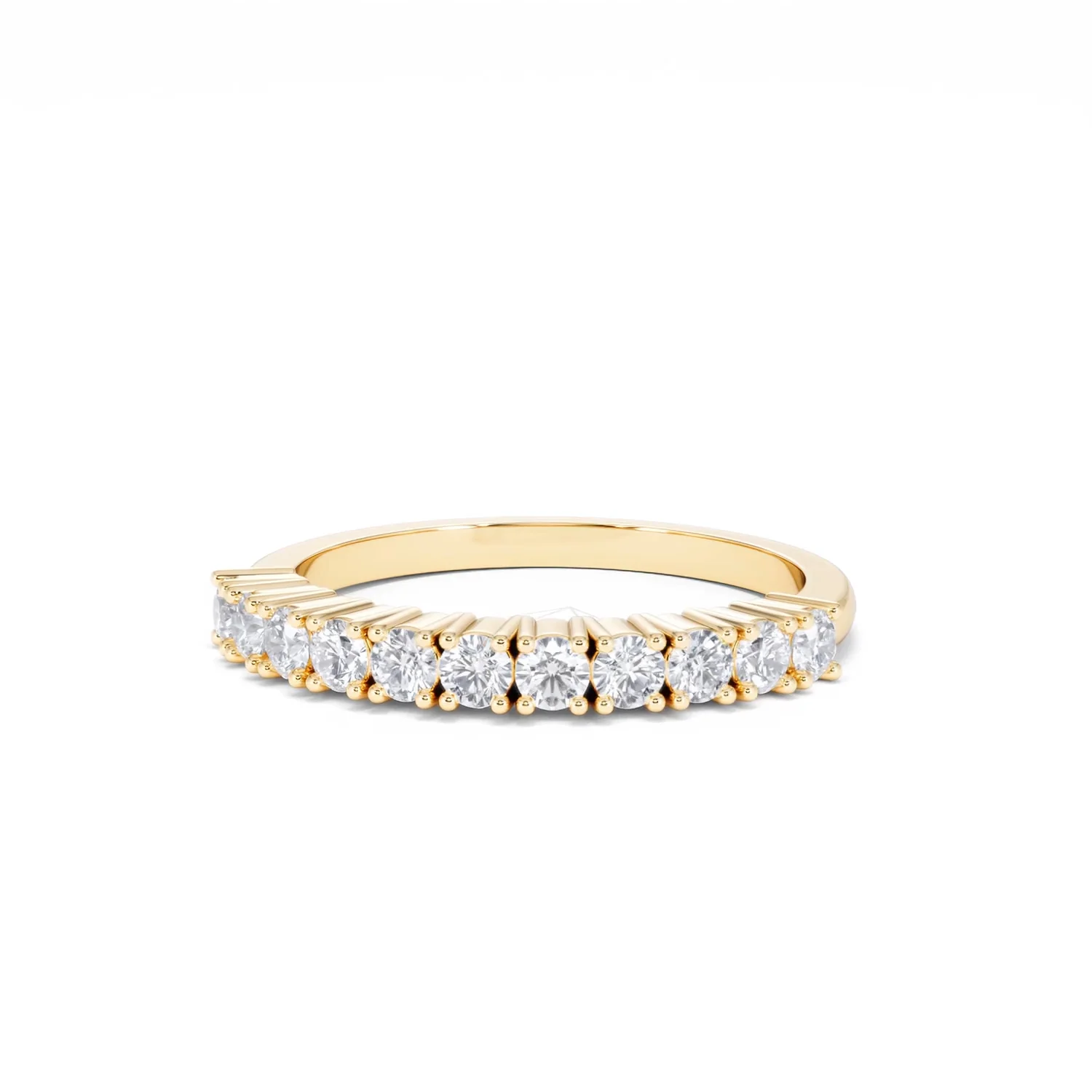 Twilight Lab Diamond 0.50ct H/SI Half Eternity Ring in 9K Gold - Image 85