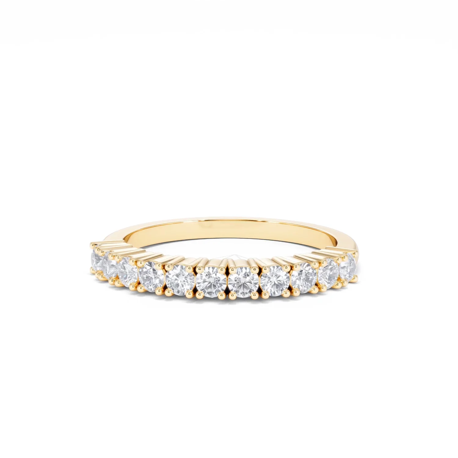 Twilight Lab Diamond 0.50ct H/SI Half Eternity Ring in 9K Gold - Image 86