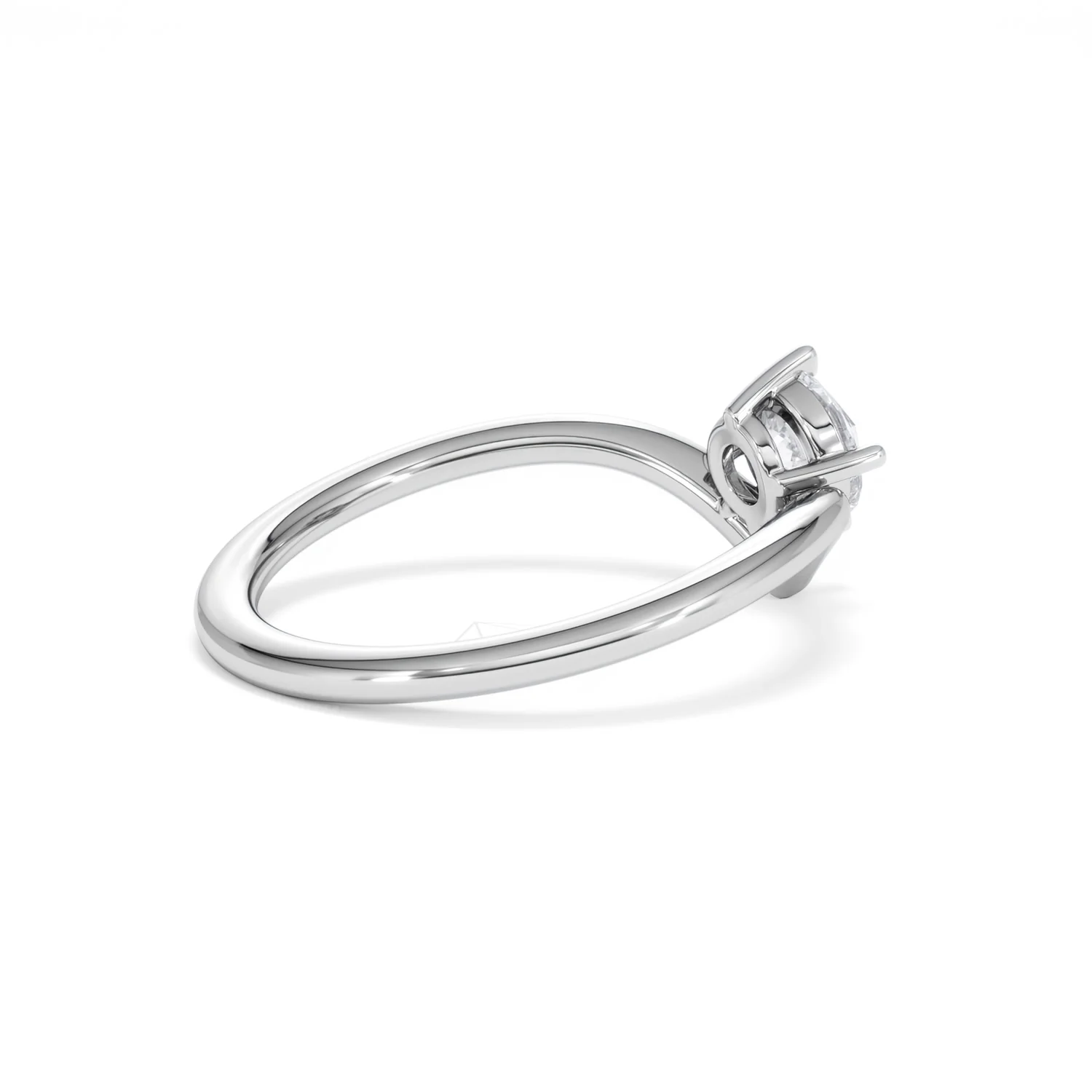 Vela 0.50ct Emerald Cut Lab Diamond Solitaire Engagement Ring in Platinum - Image 34