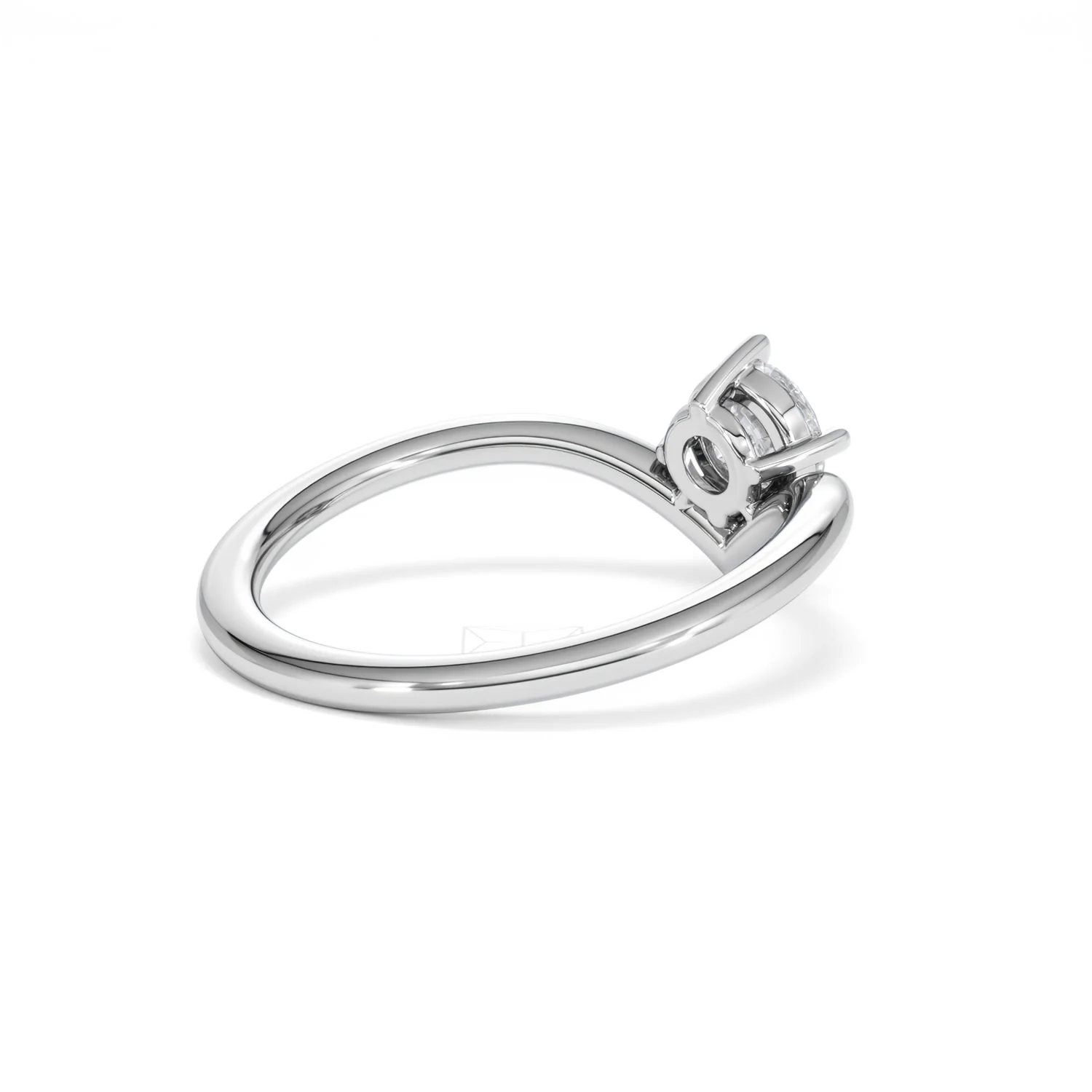 Vela 0.50ct Emerald Cut Lab Diamond Solitaire Engagement Ring in Platinum - Image 37