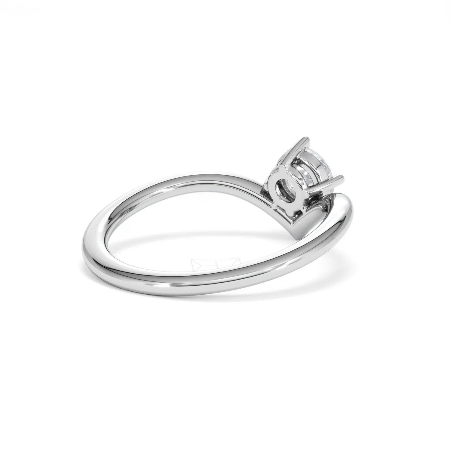 Vela 0.50ct Emerald Cut Lab Diamond Solitaire Engagement Ring in Platinum - Image 38