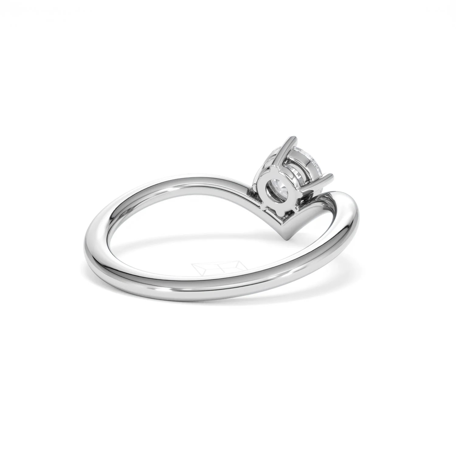 Vela 0.50ct Emerald Cut Lab Diamond Solitaire Engagement Ring in Platinum - Image 40